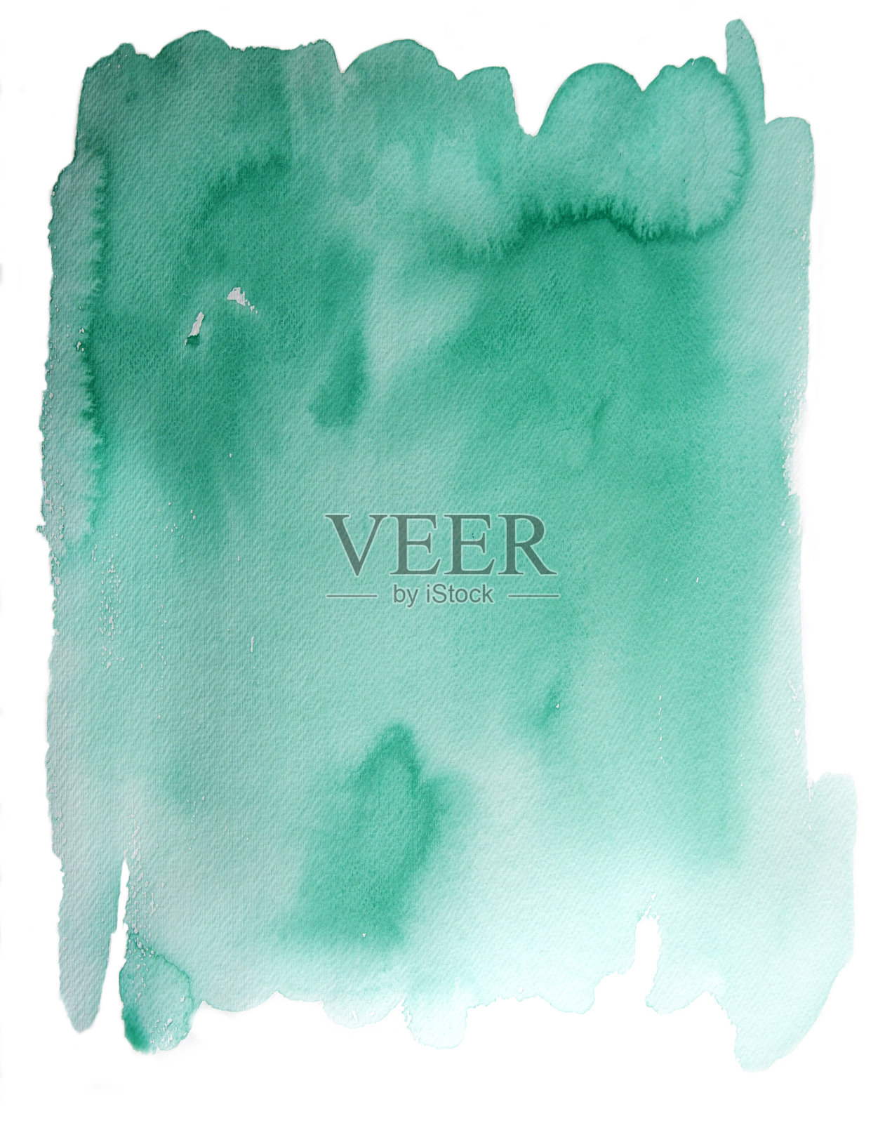 绿色水彩背景插画图片素材