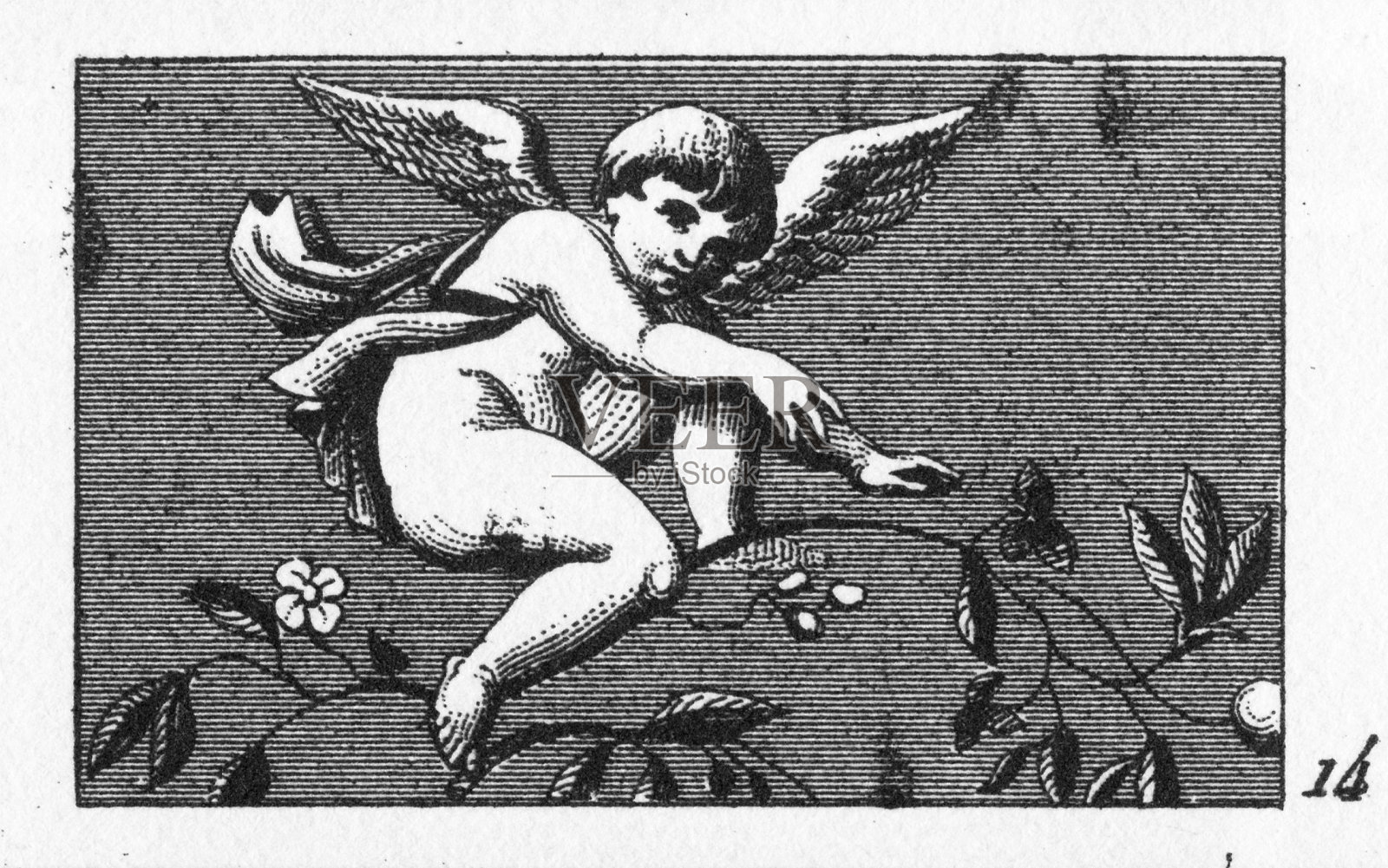 丘比特雕刻照片摄影图片