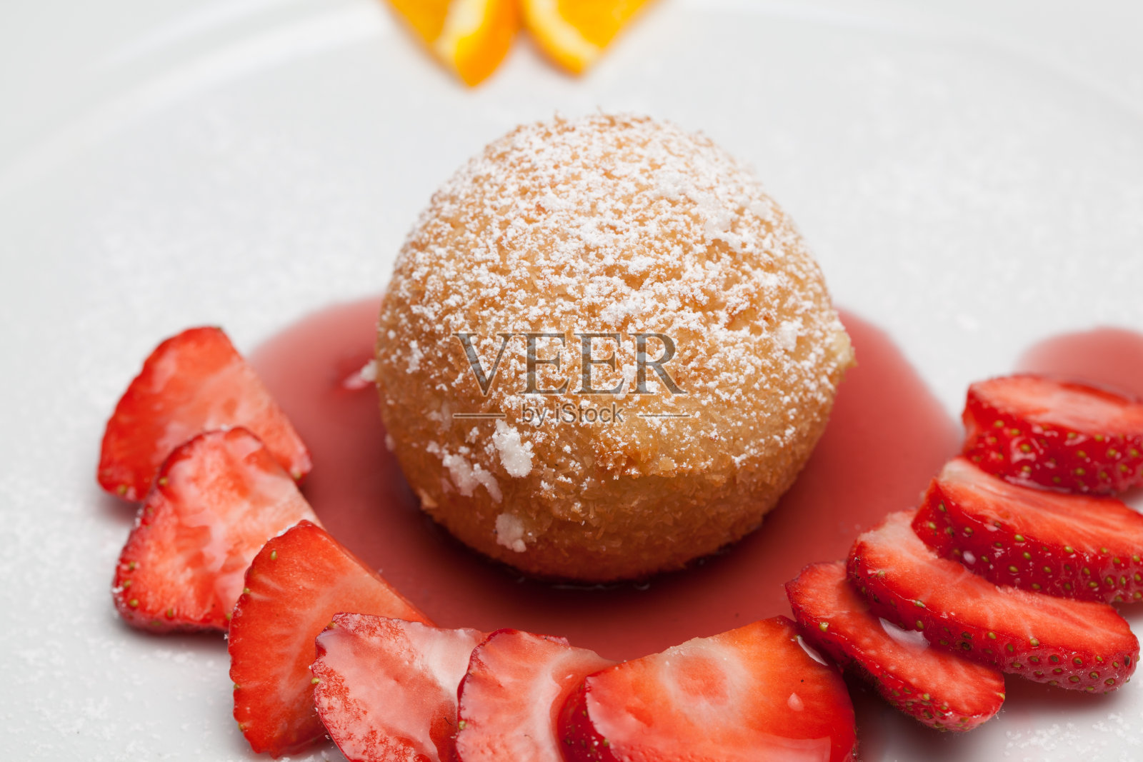 油炸冰奶油照片摄影图片