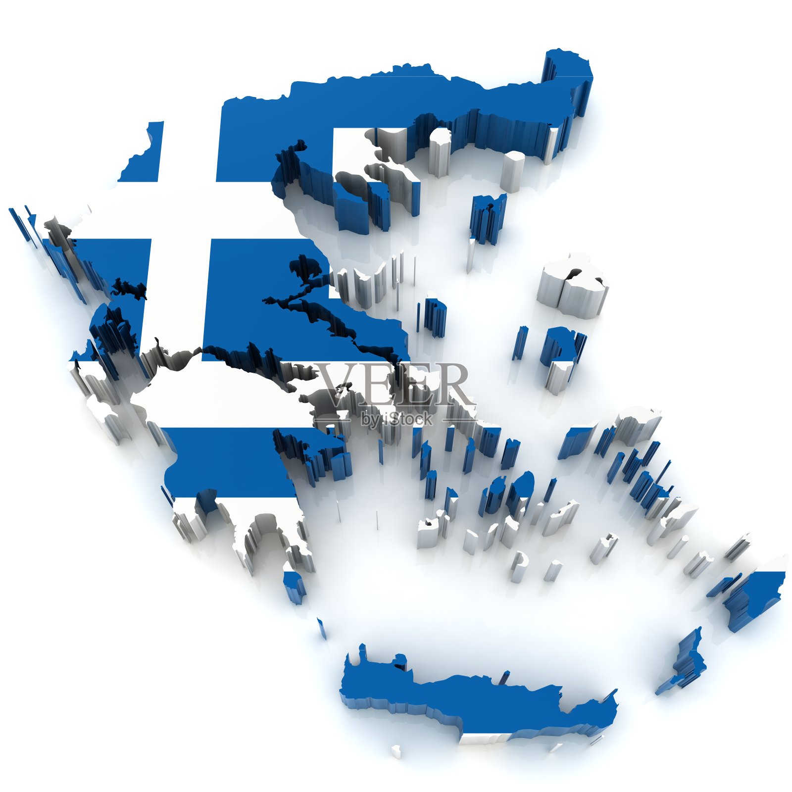 希腊的地图照片摄影图片