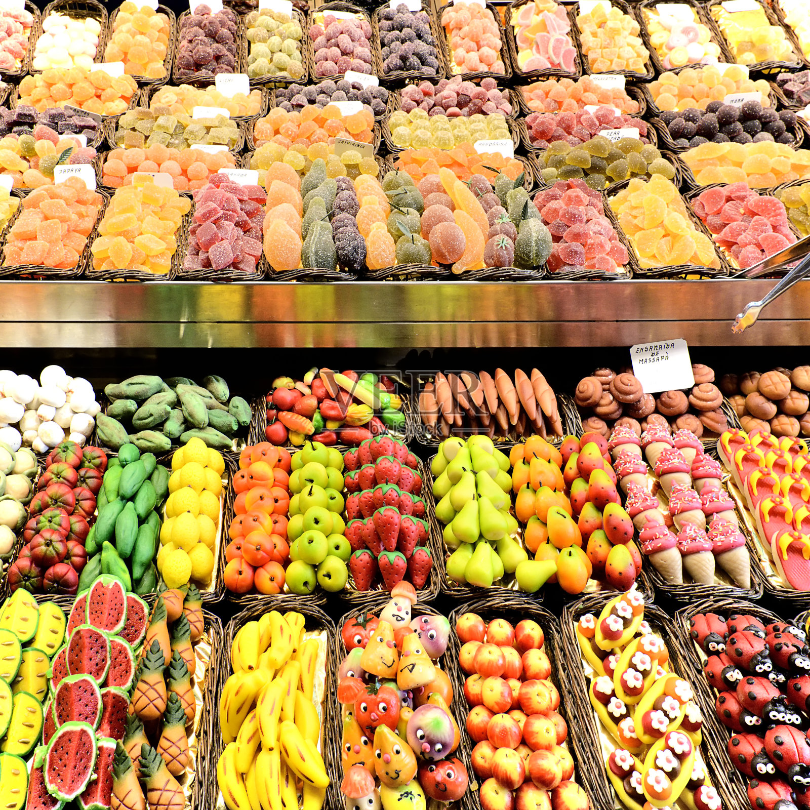 甜水果杏仁软糖店照片摄影图片