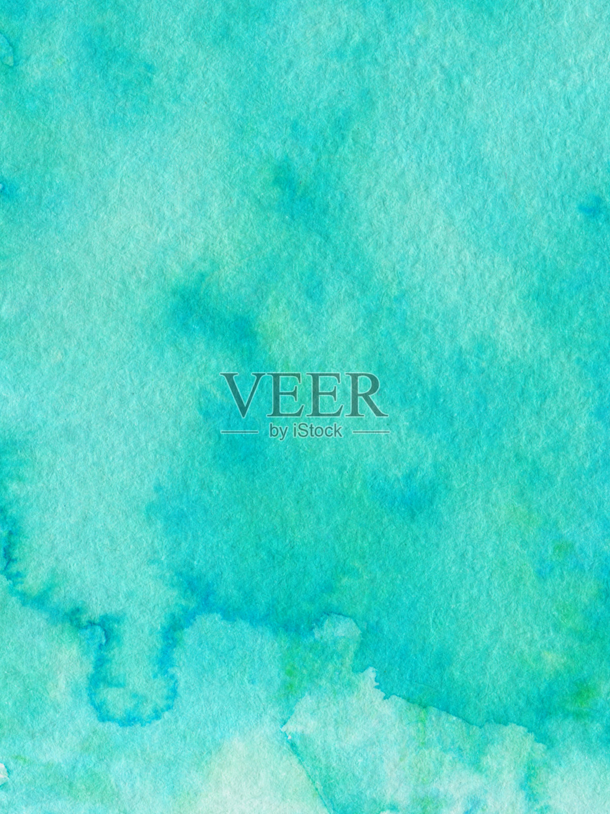 手绘背景斑驳的纹理和生动的绿松石色照片摄影图片