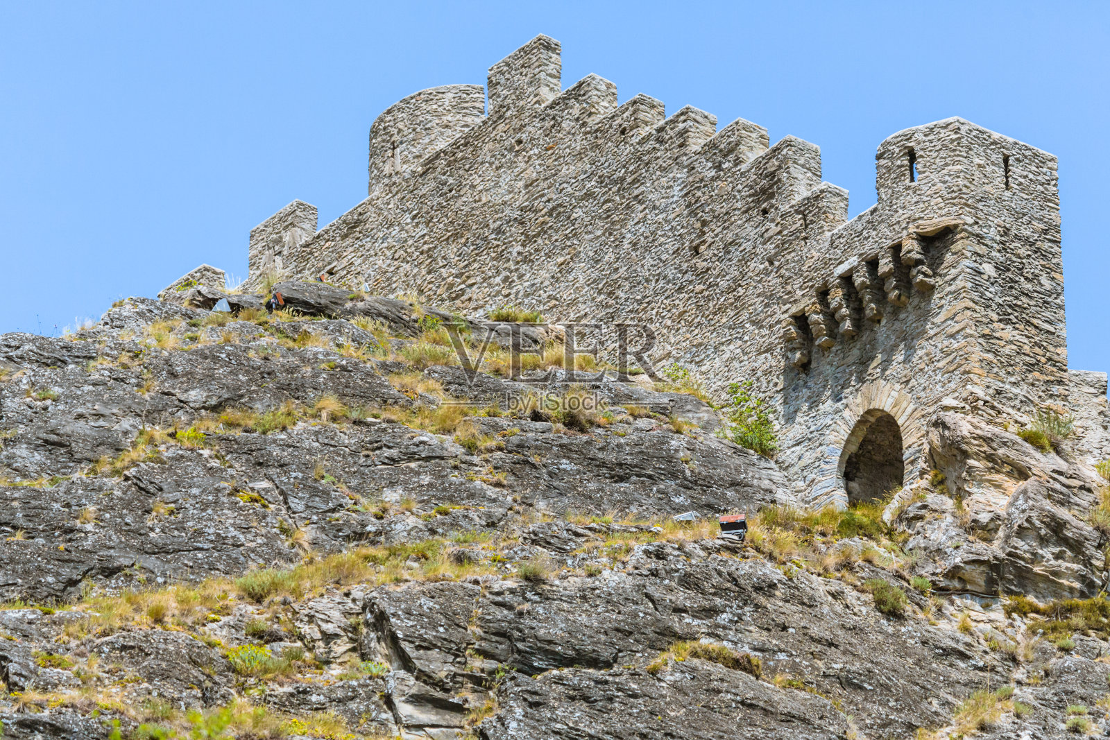山上的堡垒照片摄影图片