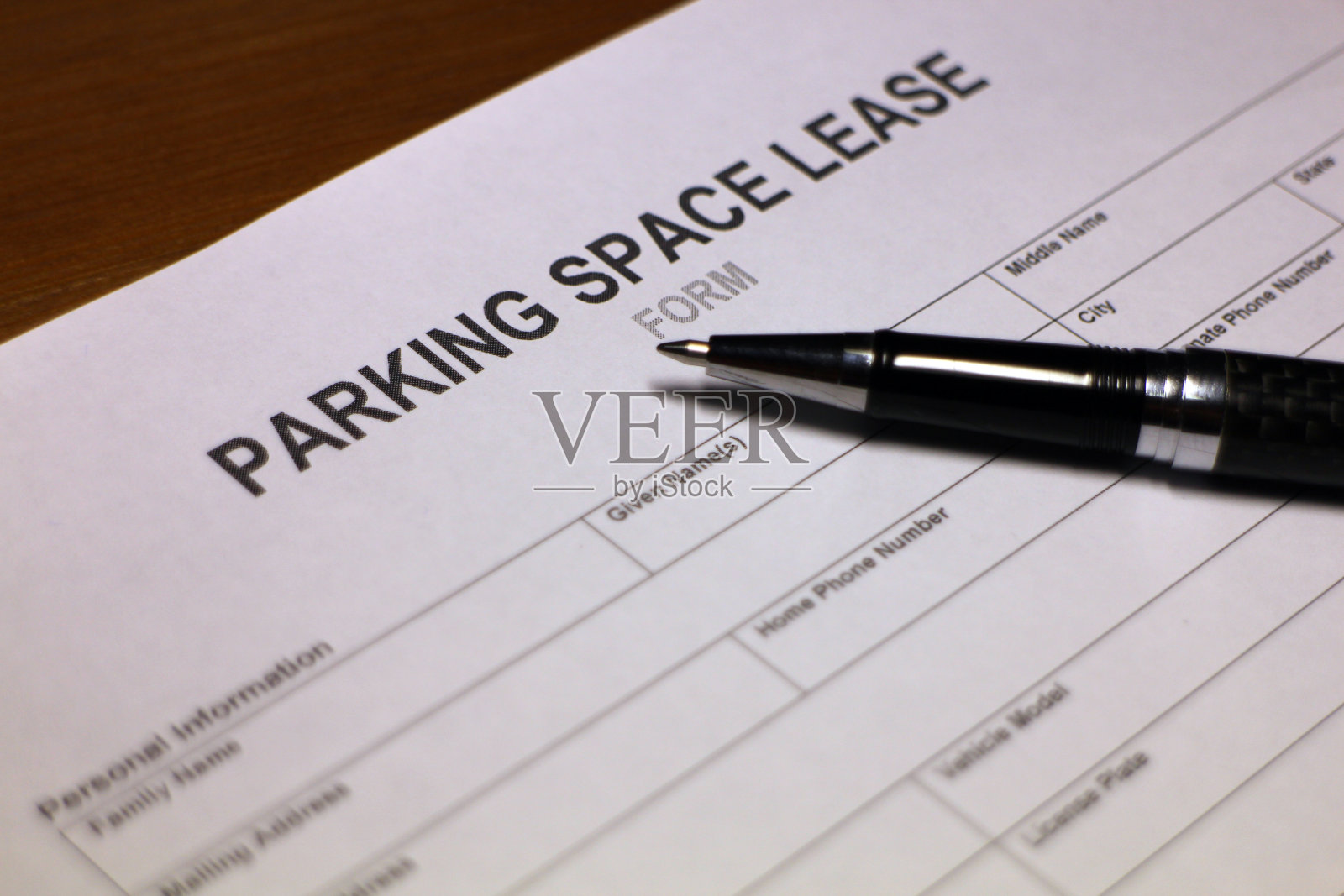停车位租赁表格照片摄影图片