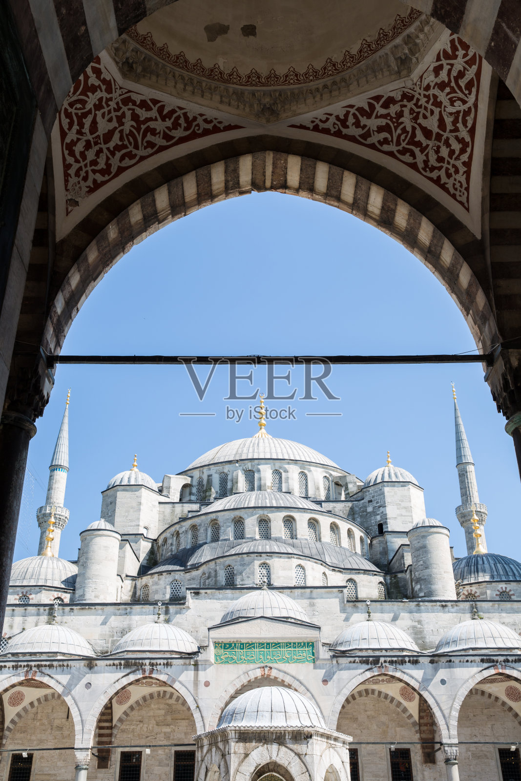 蓝色清真寺照片摄影图片