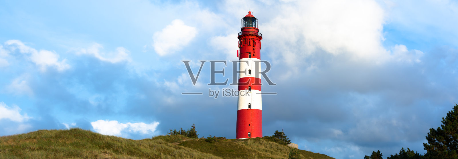 Amrum岛上的灯塔照片摄影图片