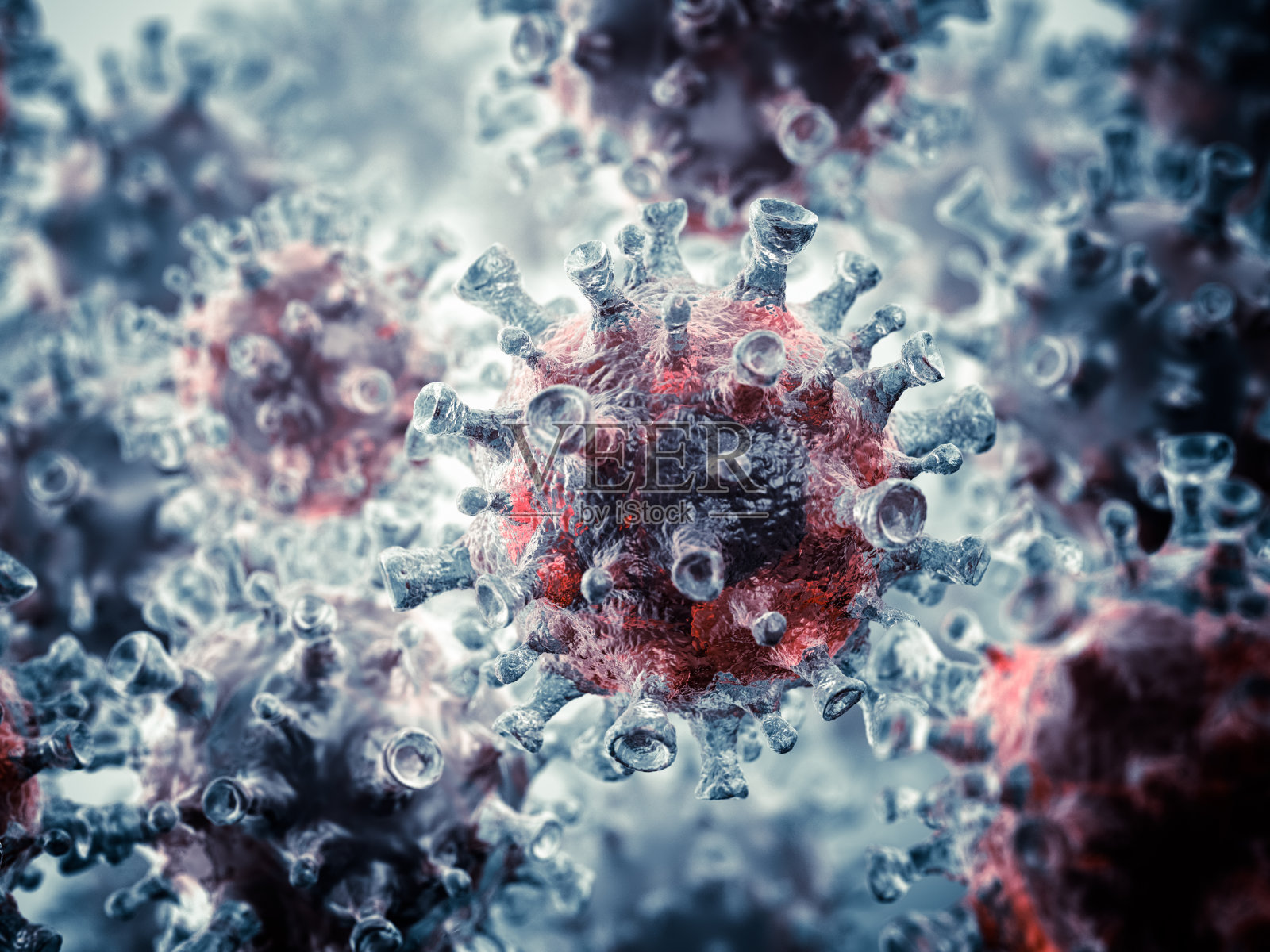 病毒照片摄影图片