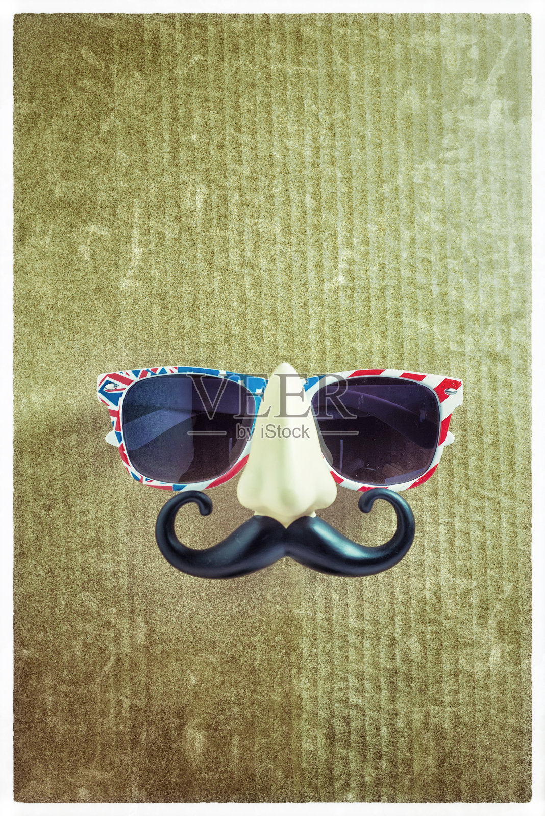 鼻子，胡子和英式/美式眼镜照片摄影图片