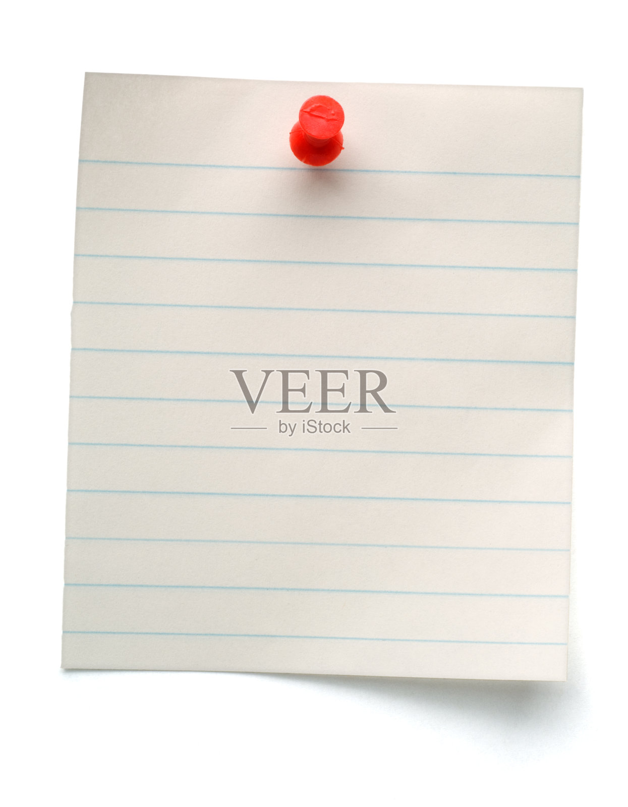 白色上有图钉的空白纸条照片摄影图片