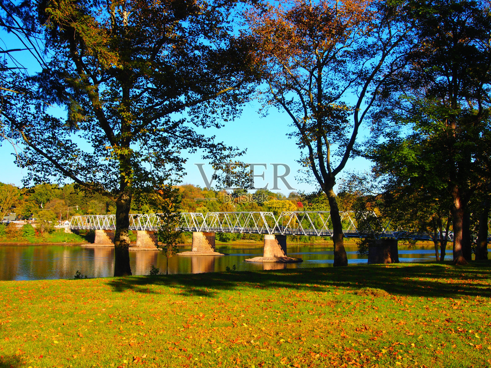 华盛顿穿过桥照片摄影图片