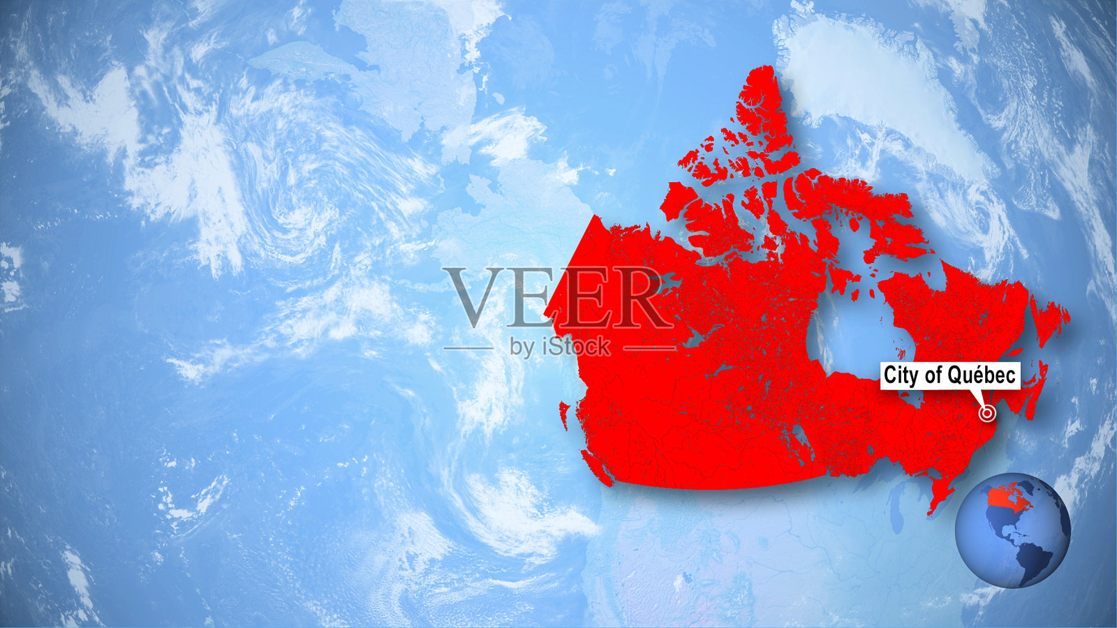 魁北克维尔插画图片素材