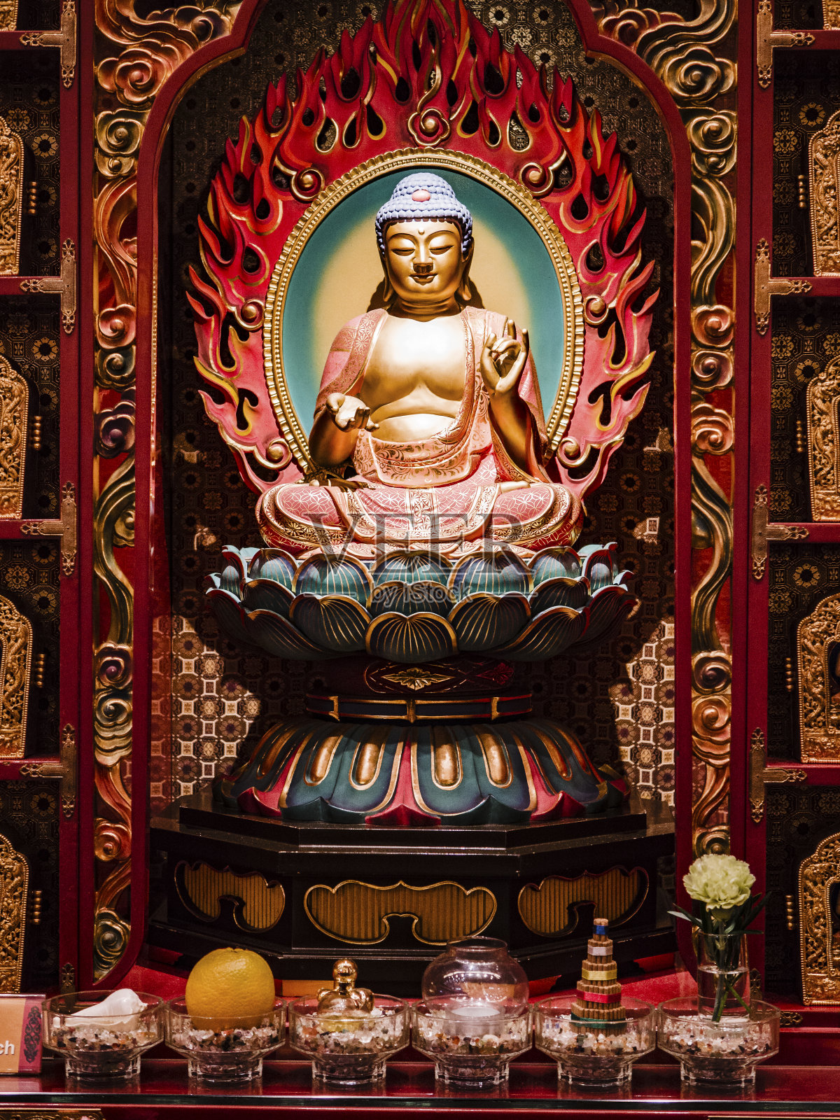 新加坡佛牙寺照片摄影图片