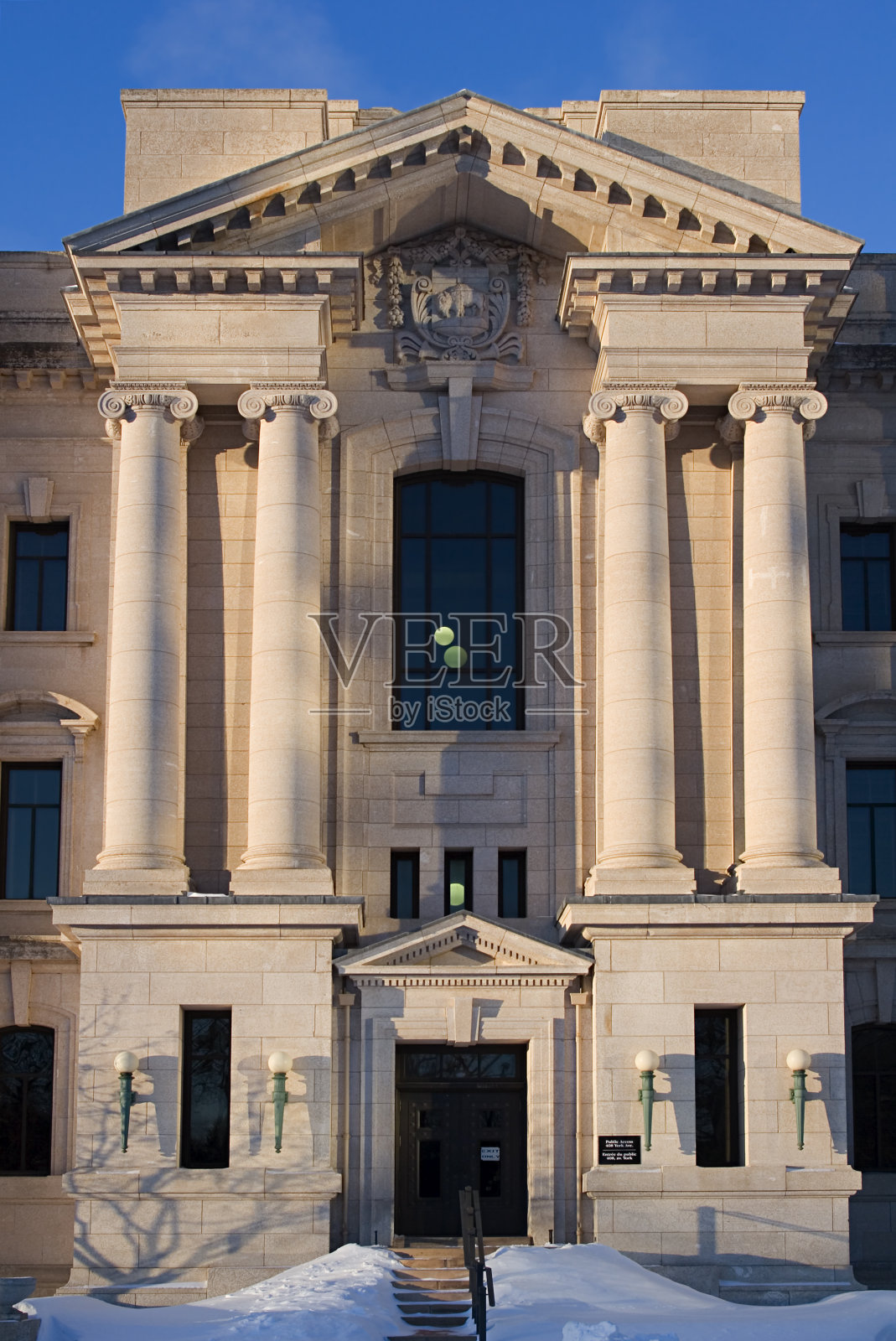 温尼伯建筑的经典遗产。照片摄影图片