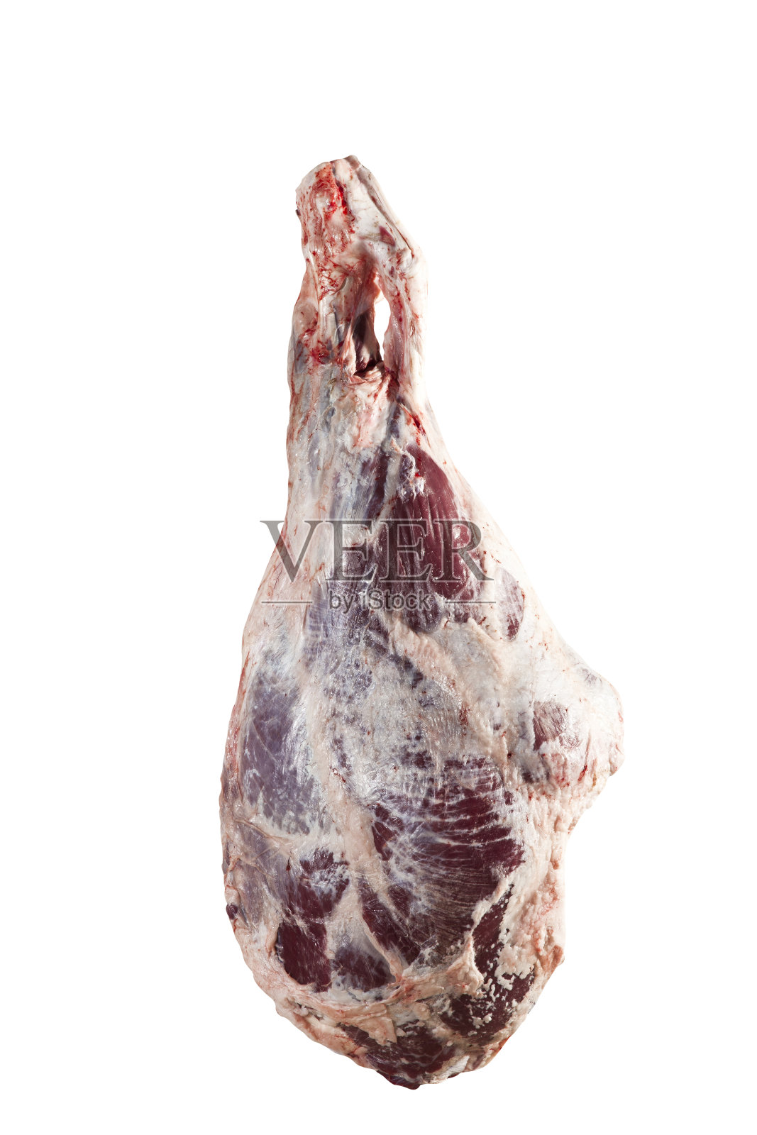 牛肉孤立在白色与路径照片摄影图片