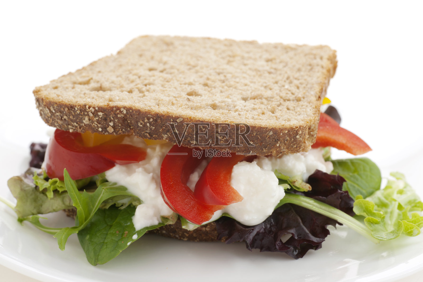 蔬菜奶酪三明治照片摄影图片