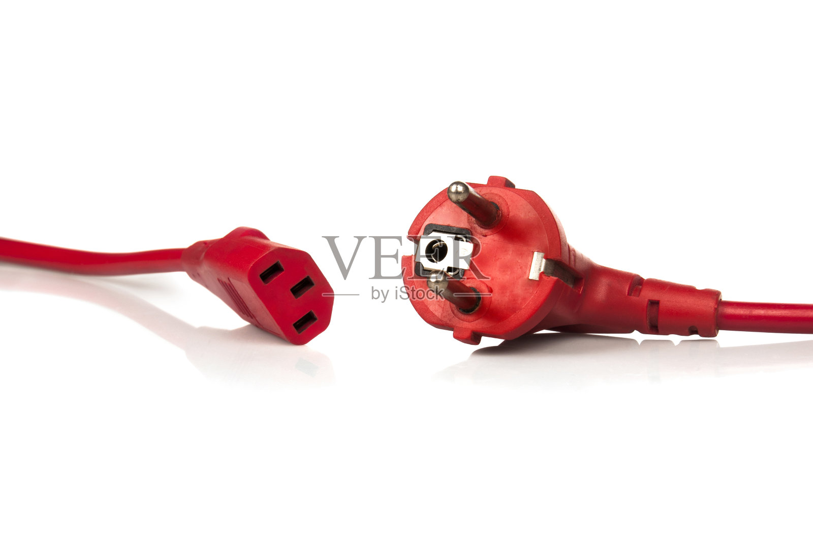 带插头和插座的电力电缆照片摄影图片