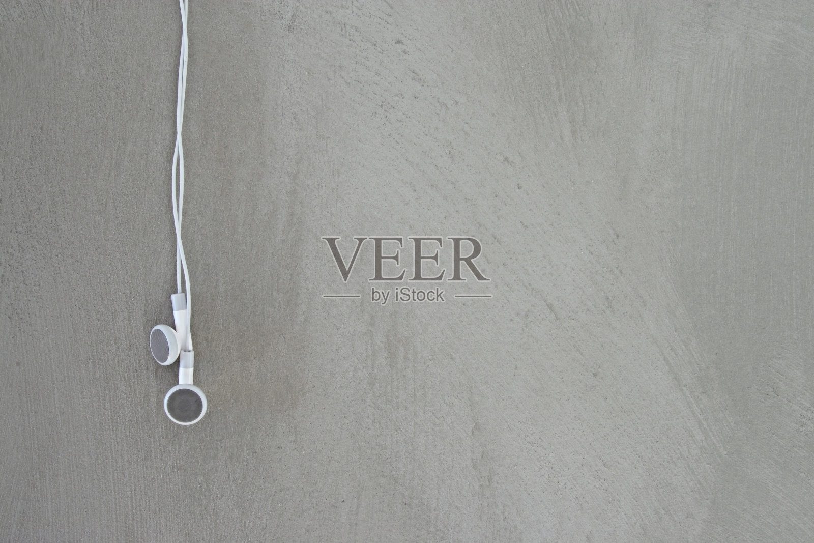 耳机和混凝土照片摄影图片