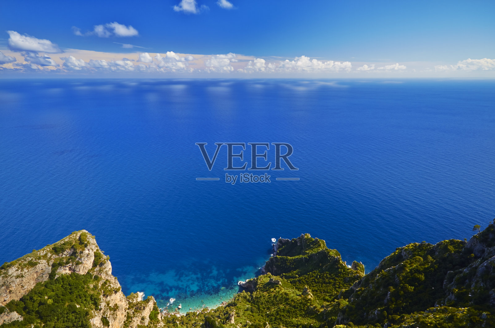 卡普里岛。照片摄影图片