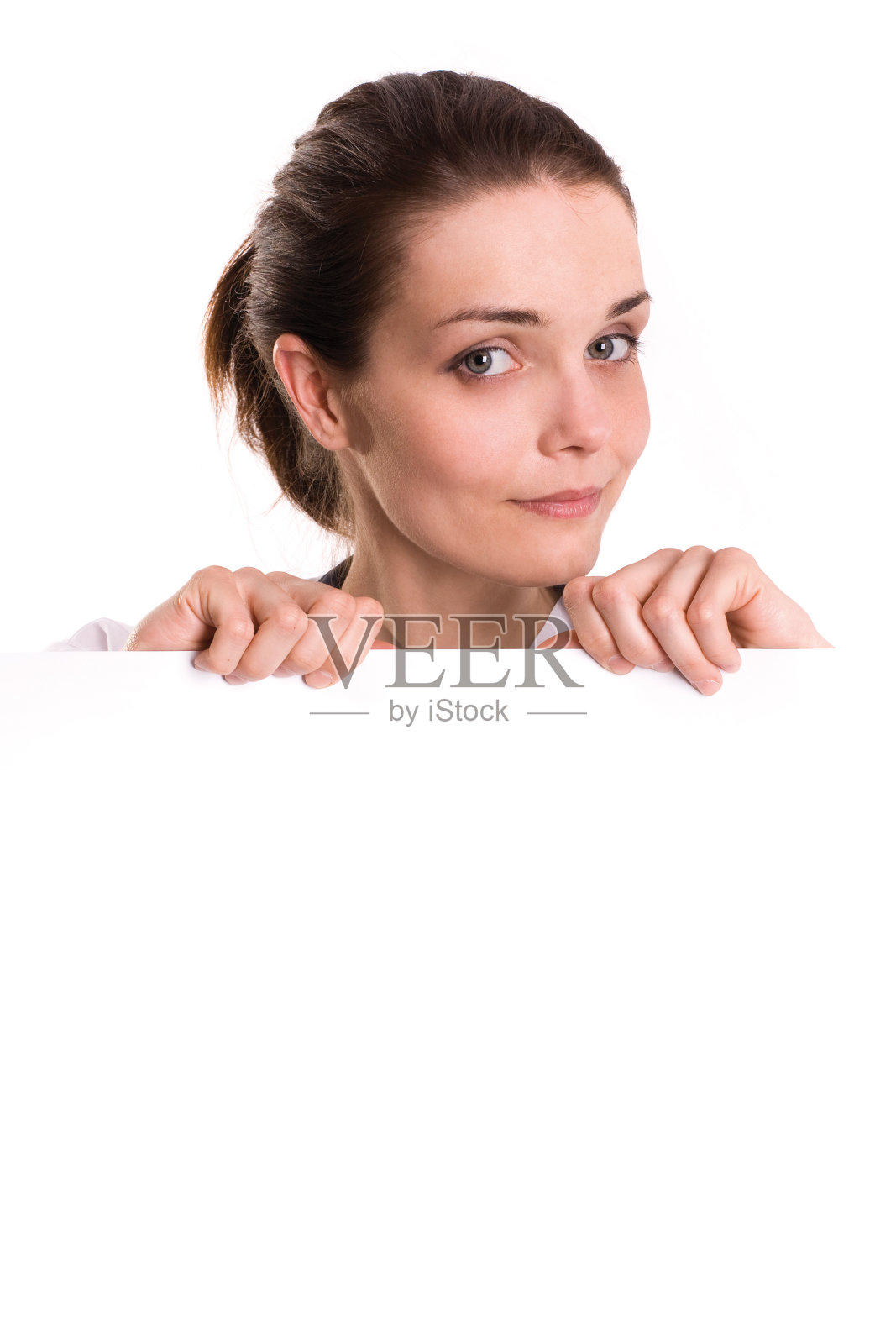 空白标志-女人照片摄影图片