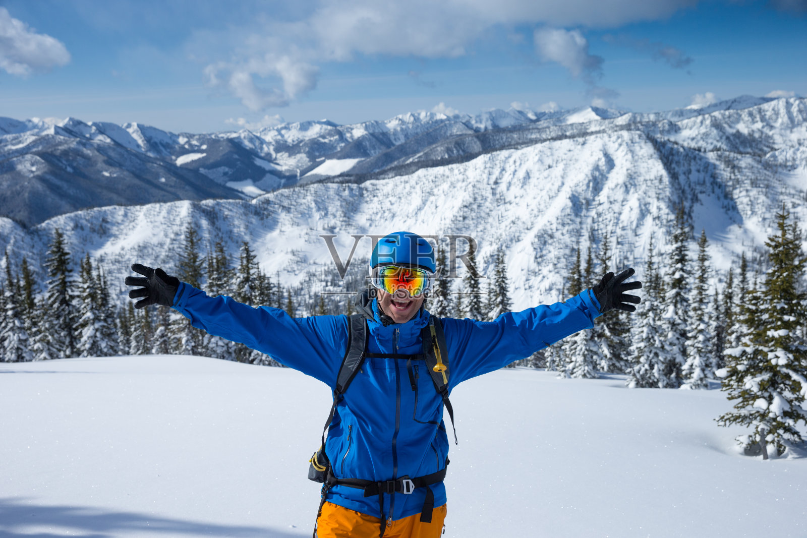 野外滑雪照片摄影图片