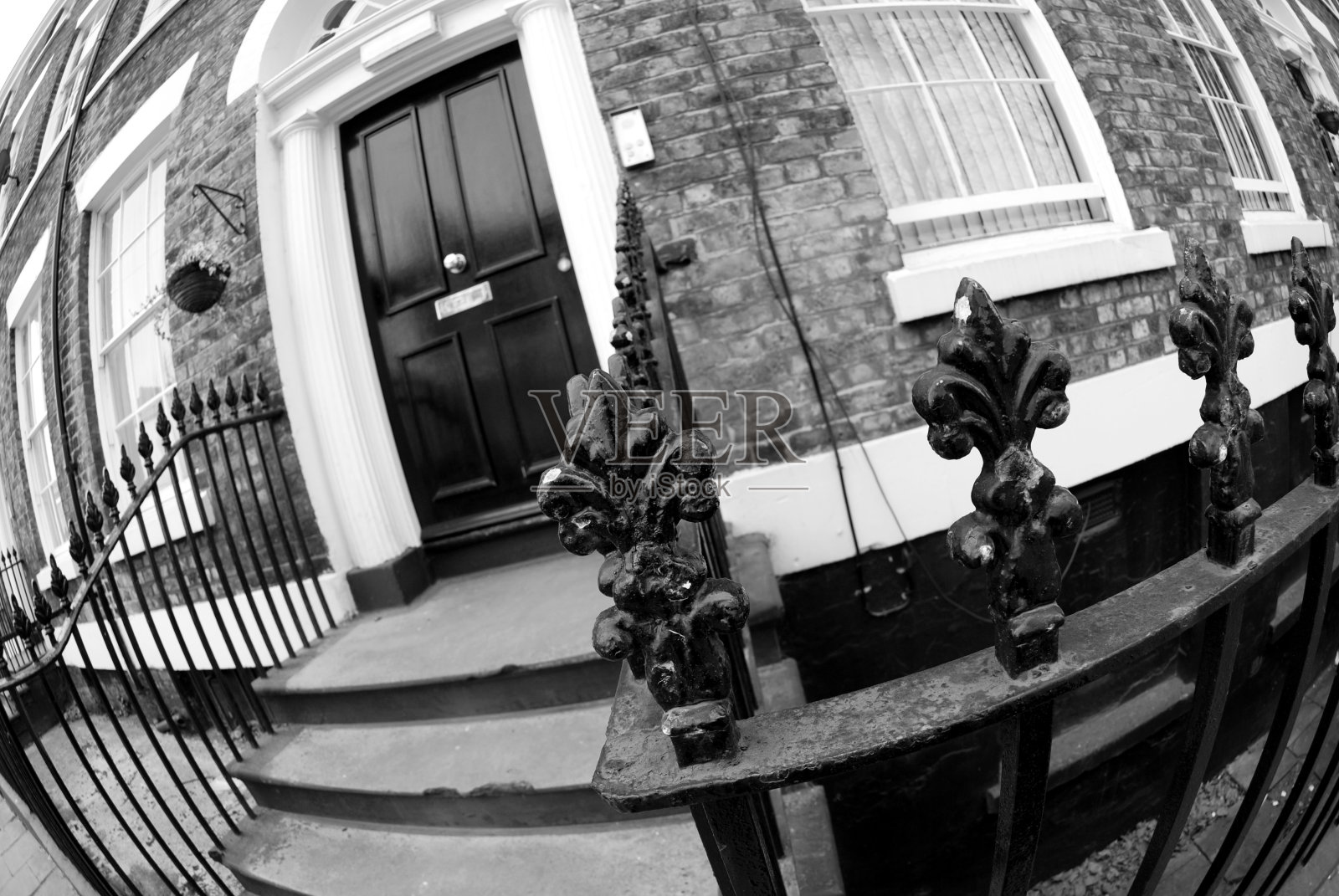 鱼眼黑白英国进口照片摄影图片