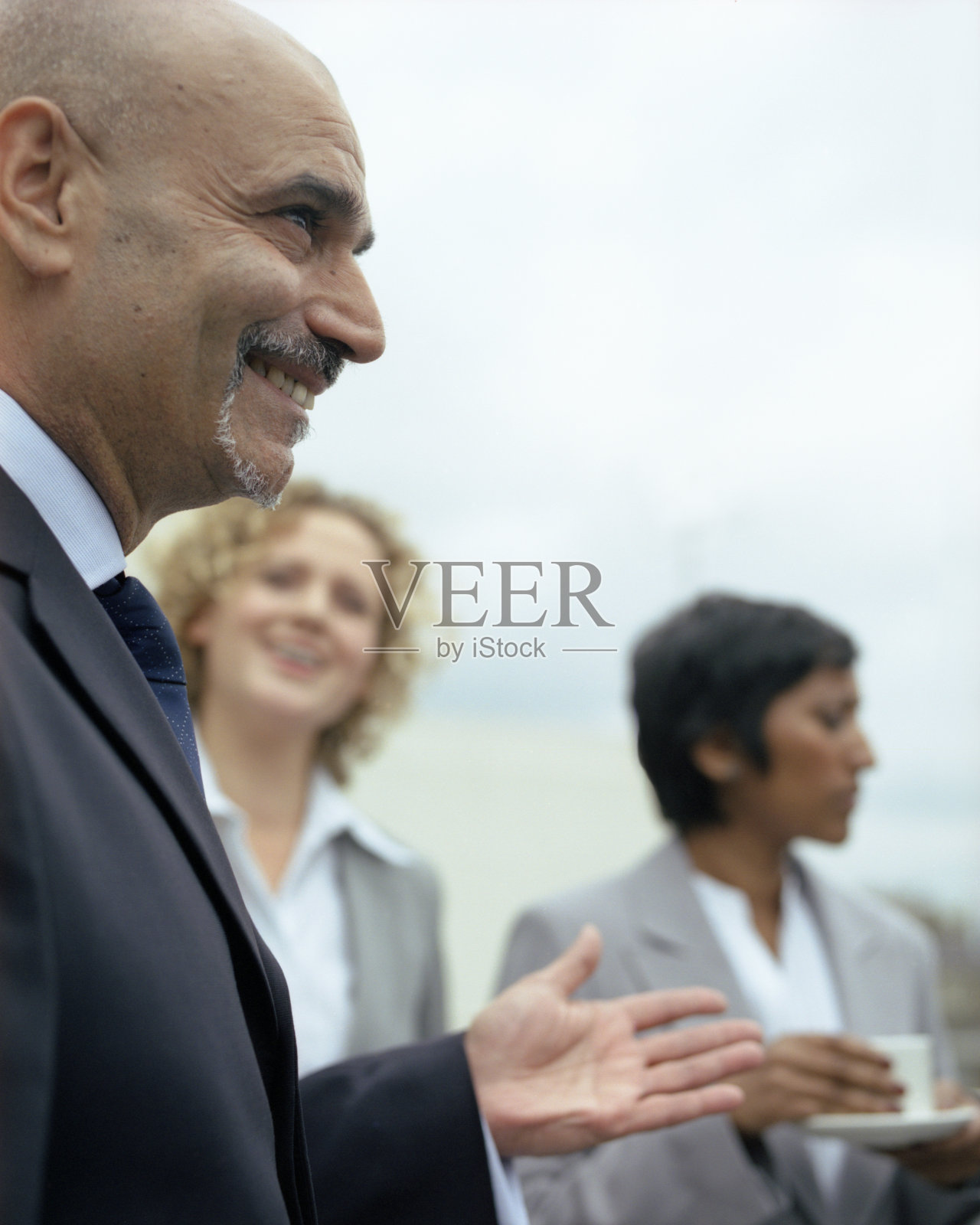 友好的商业聊天照片摄影图片