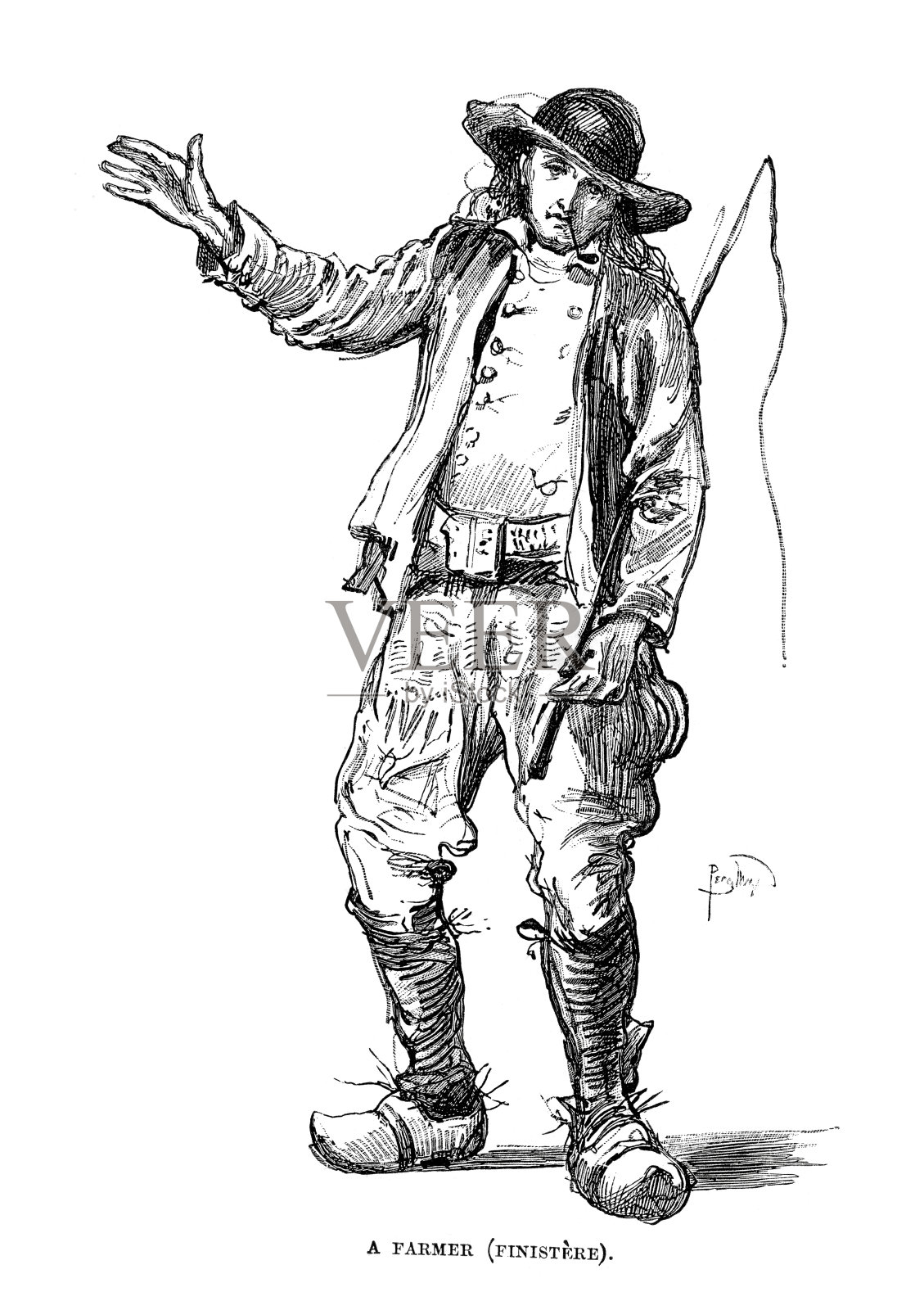 农民的Finistere插画图片素材