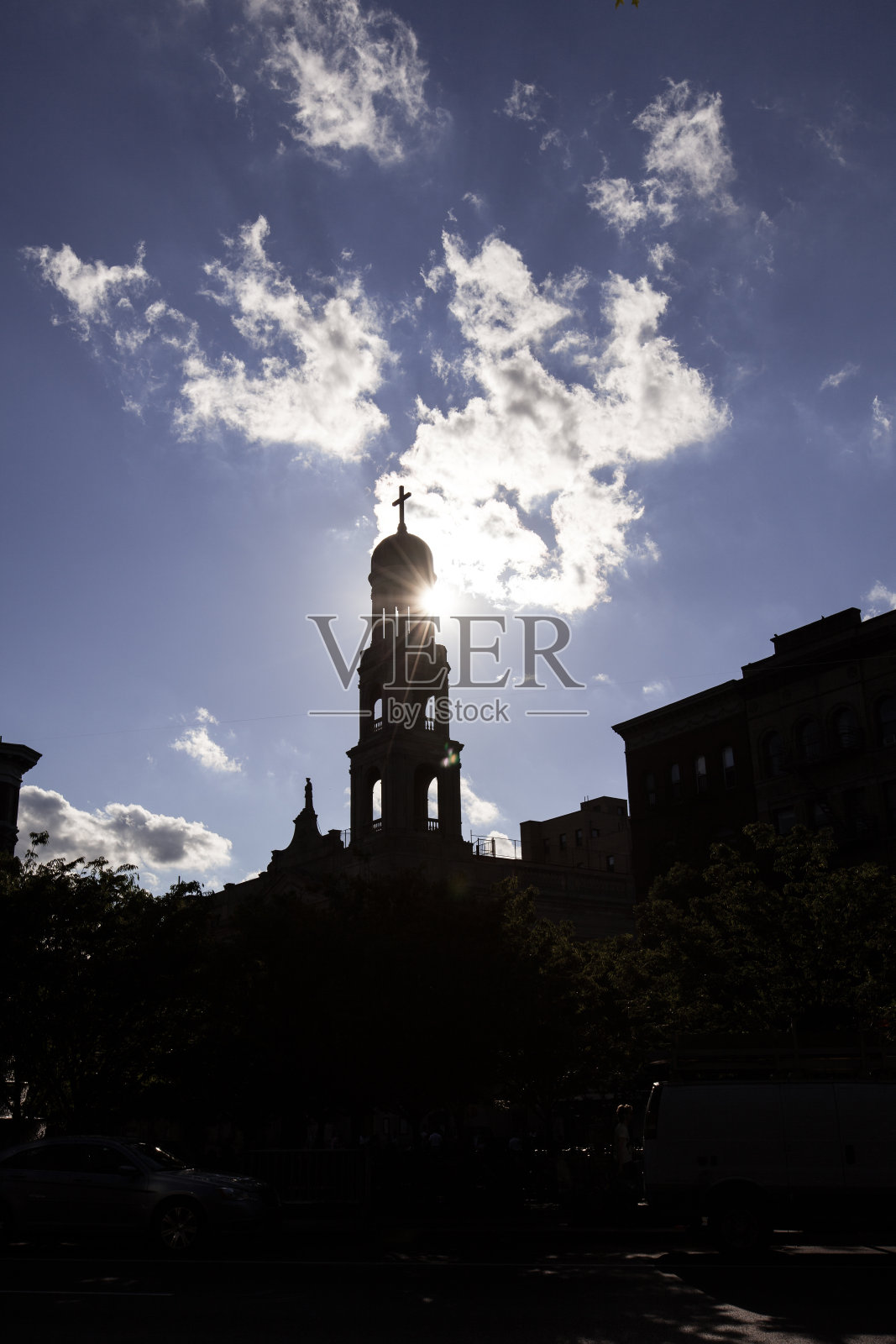 纽约西村的丘奇照片摄影图片