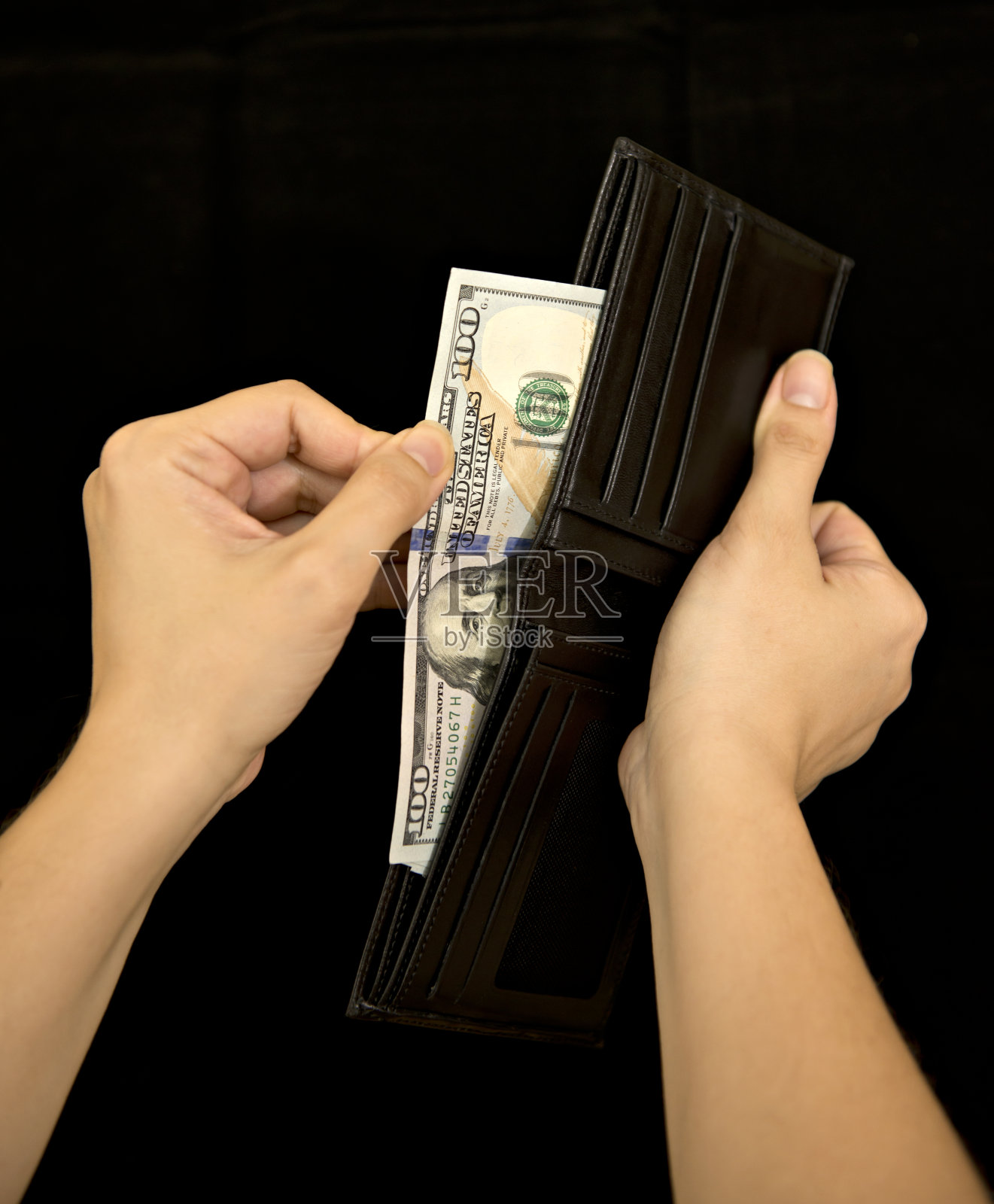 美元的钱包照片摄影图片