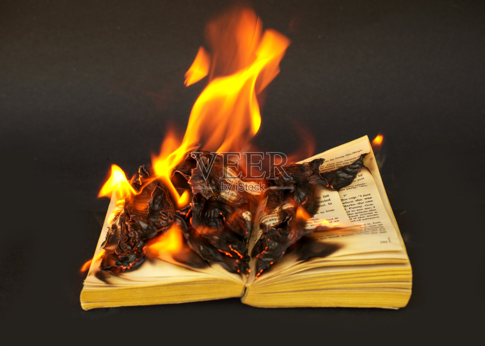 书籍被禁焚烧照片摄影图片