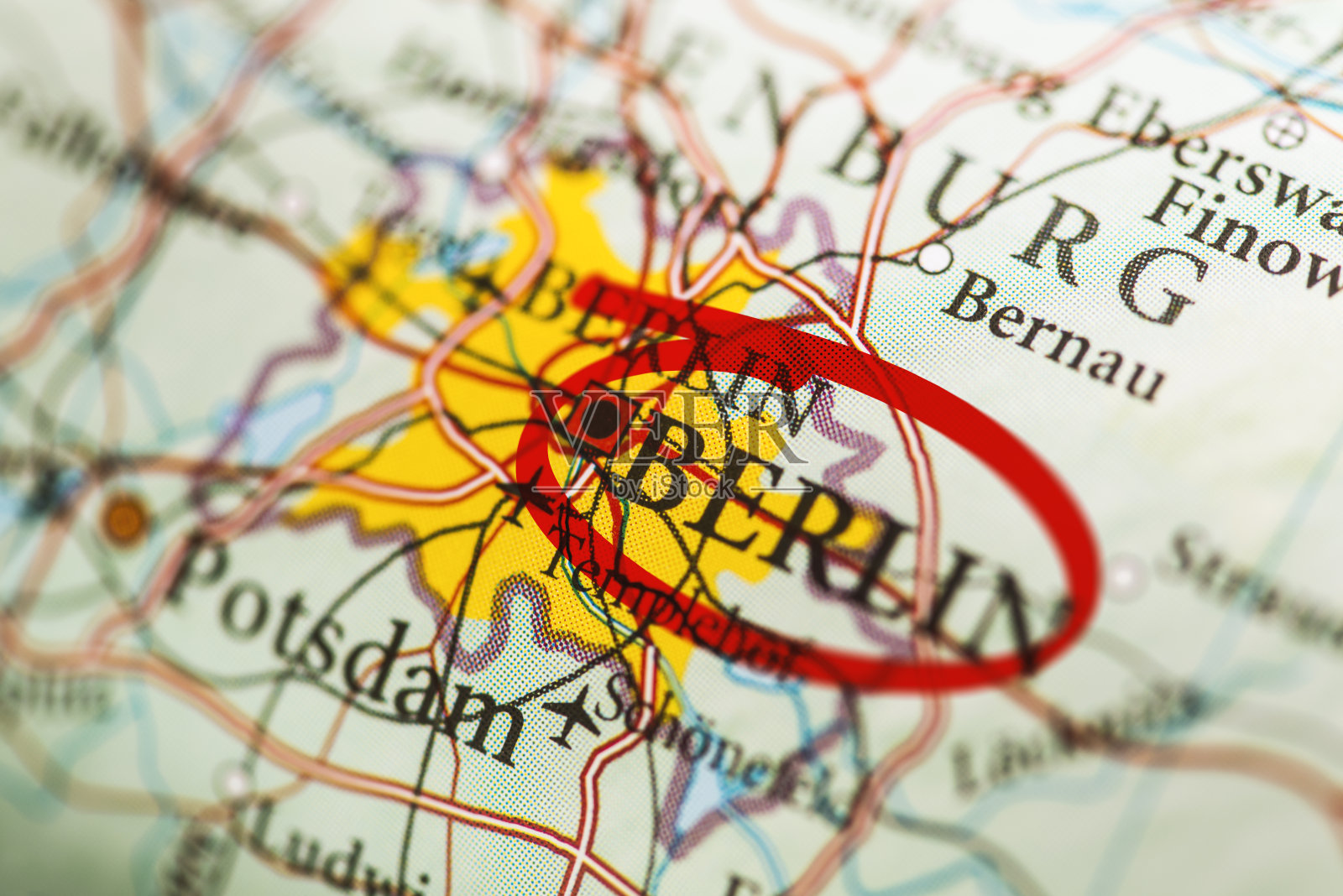 地图上标出柏林照片摄影图片