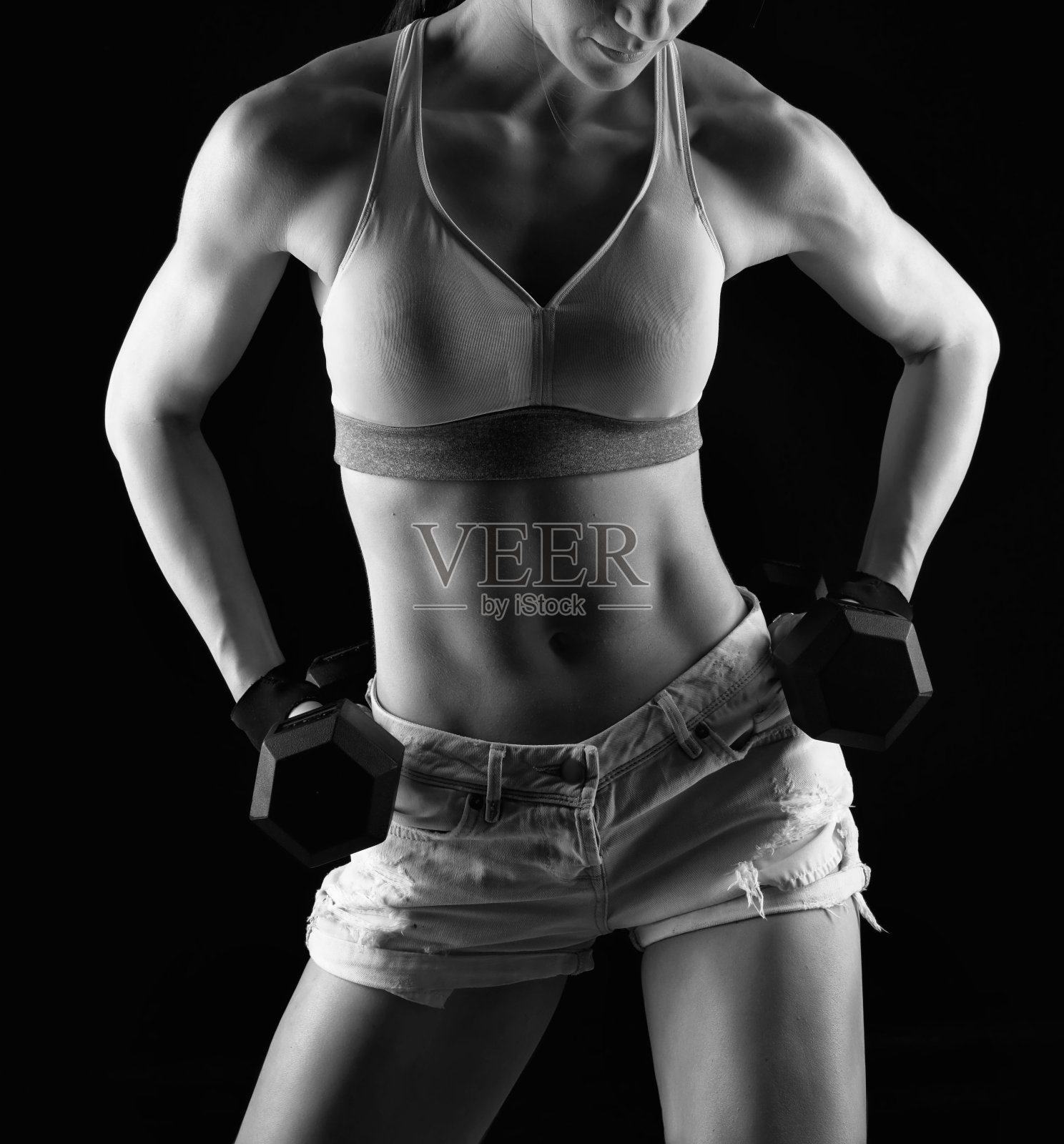 运动训练的女人照片摄影图片