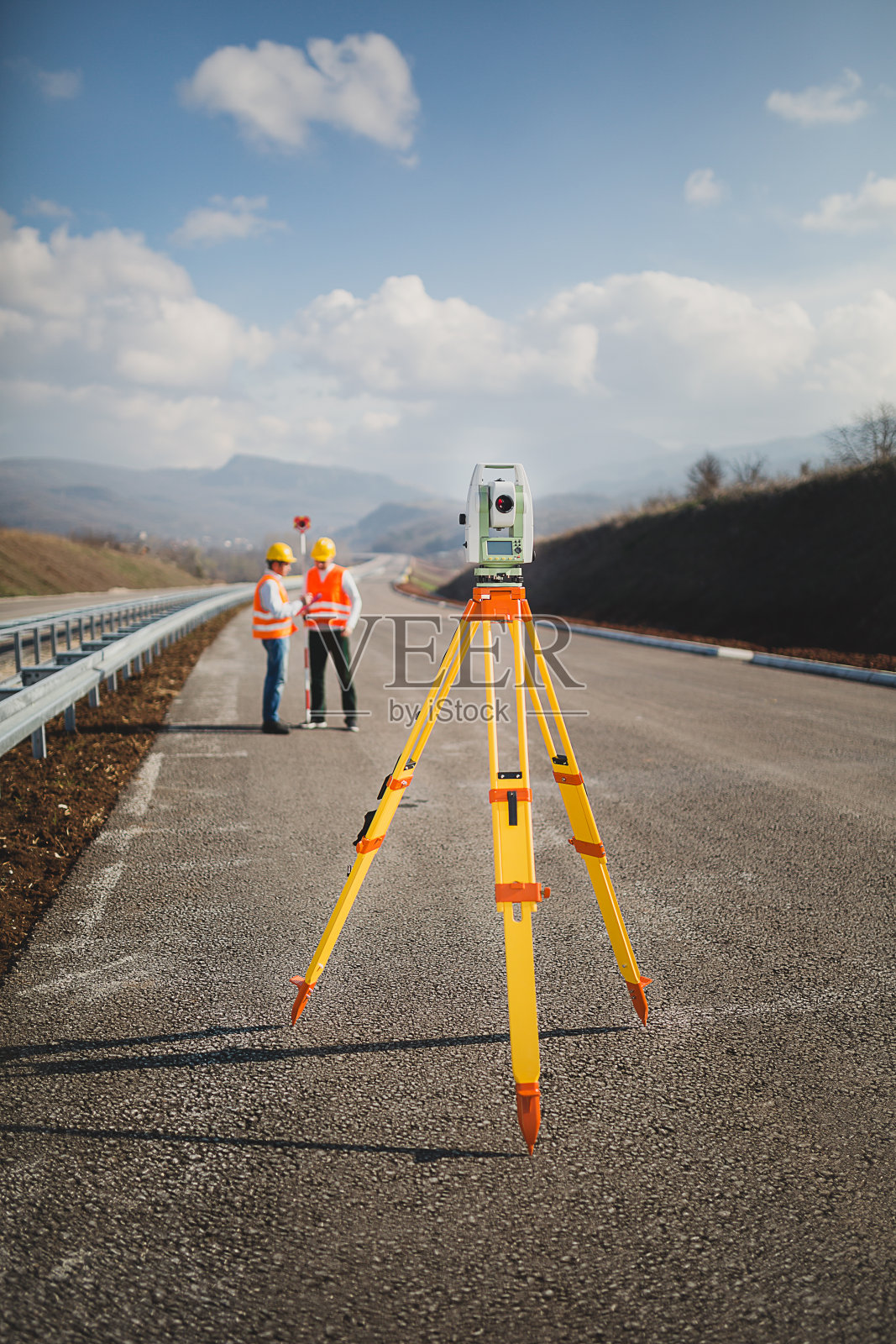 土地测量师照片摄影图片