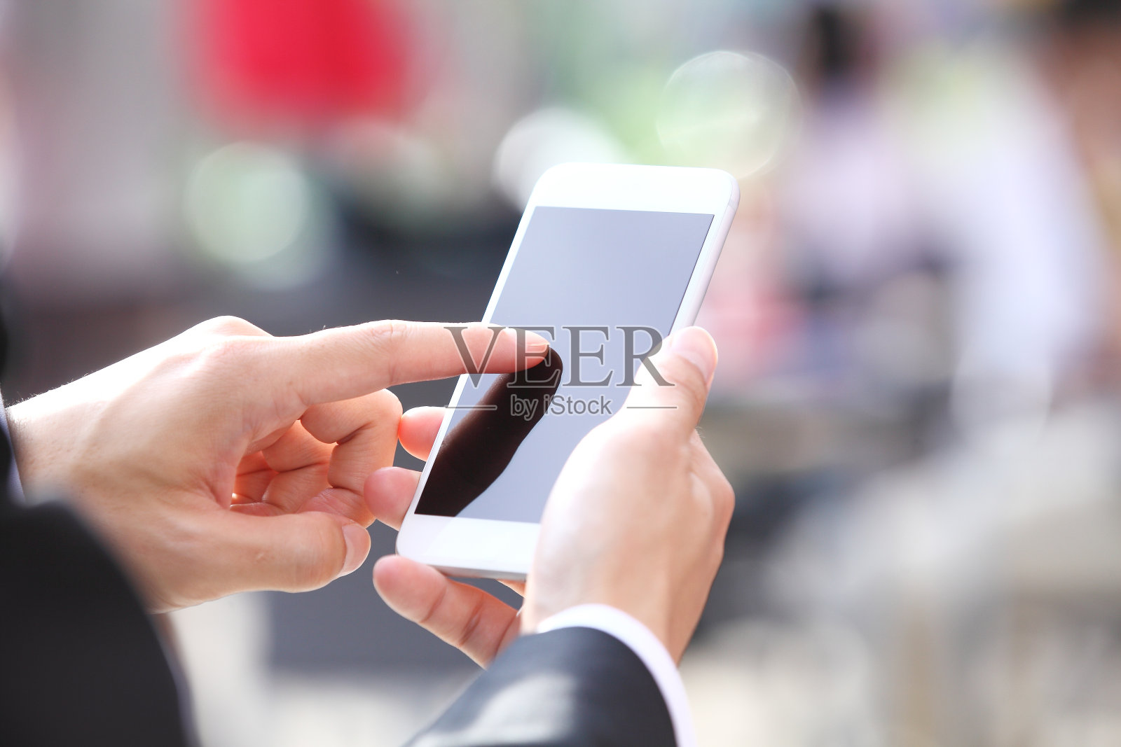 触摸的智能手机照片摄影图片