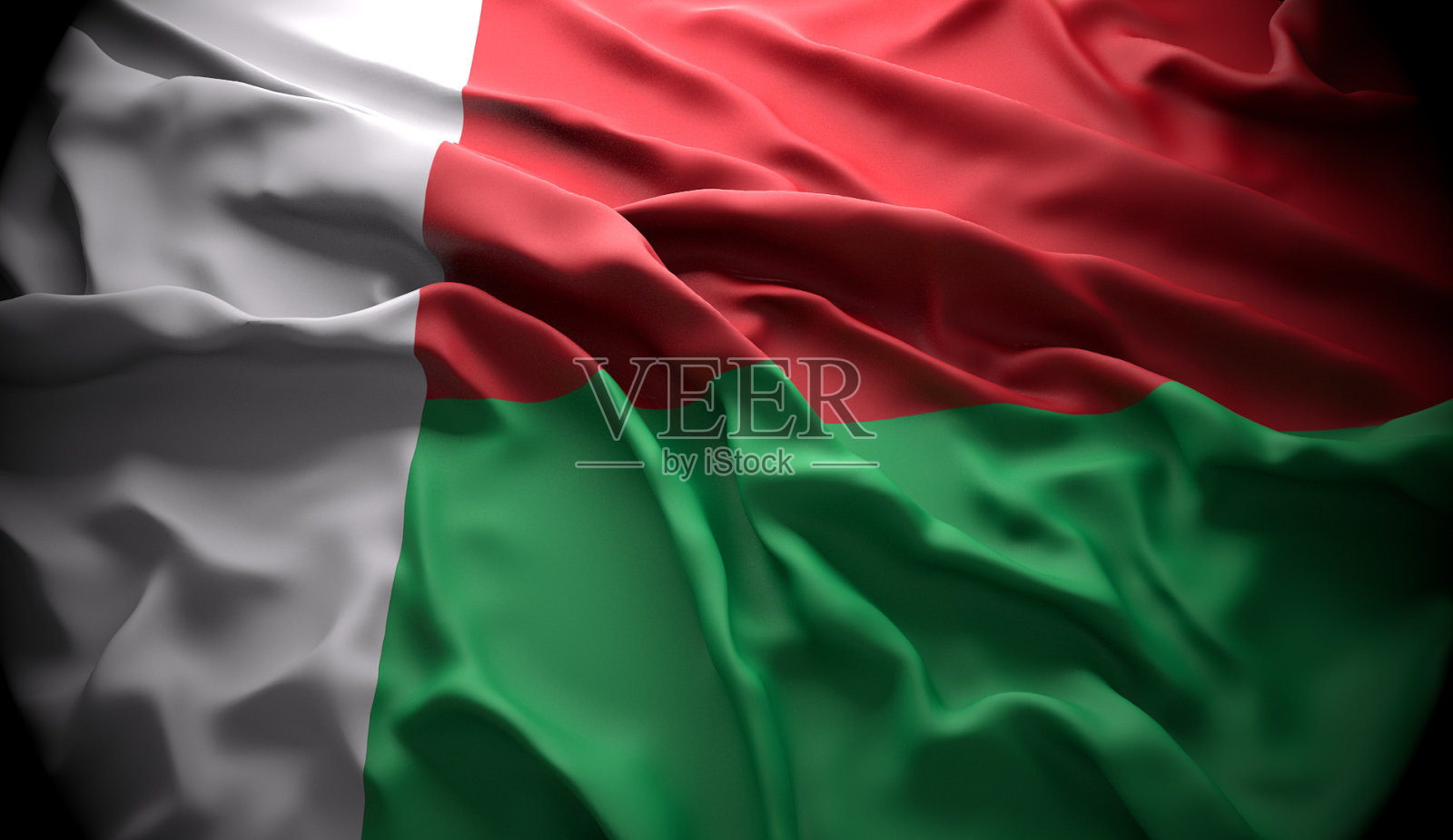 马达加斯加、塔那那利佛国家官方国旗照片摄影图片