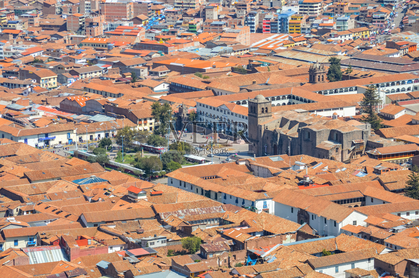 秘鲁库斯科的阿马斯广场照片摄影图片