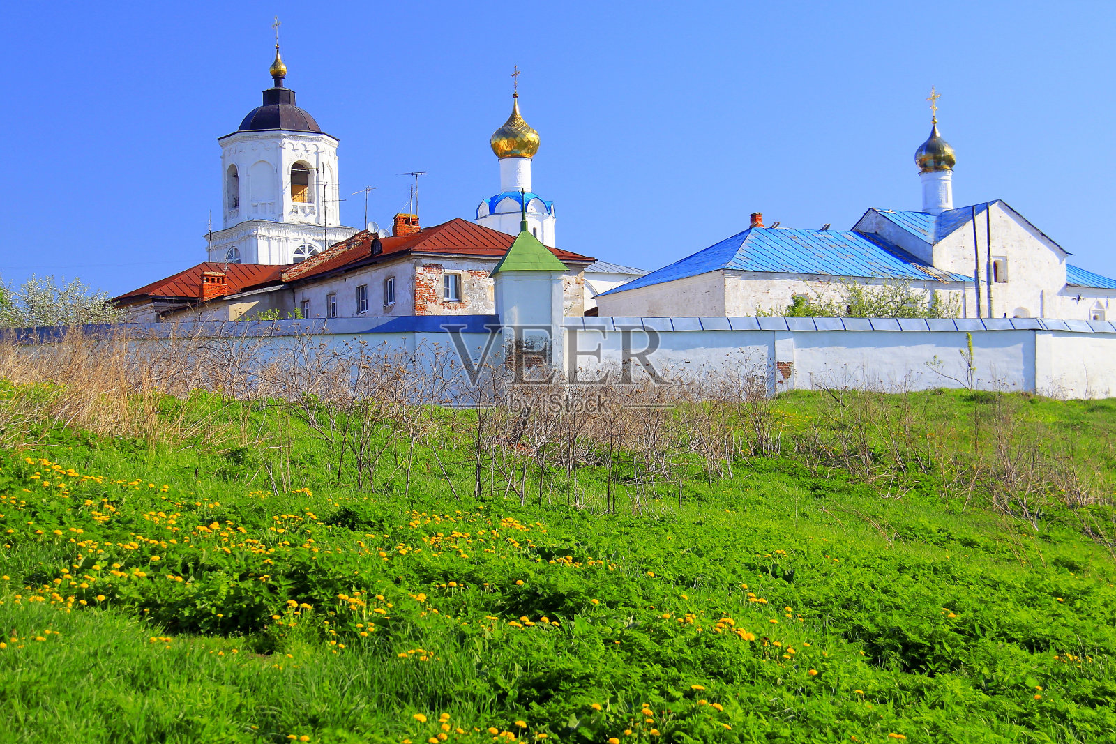 苏兹达尔的俄罗斯洋葱圆顶景观，金环，俄罗斯照片摄影图片