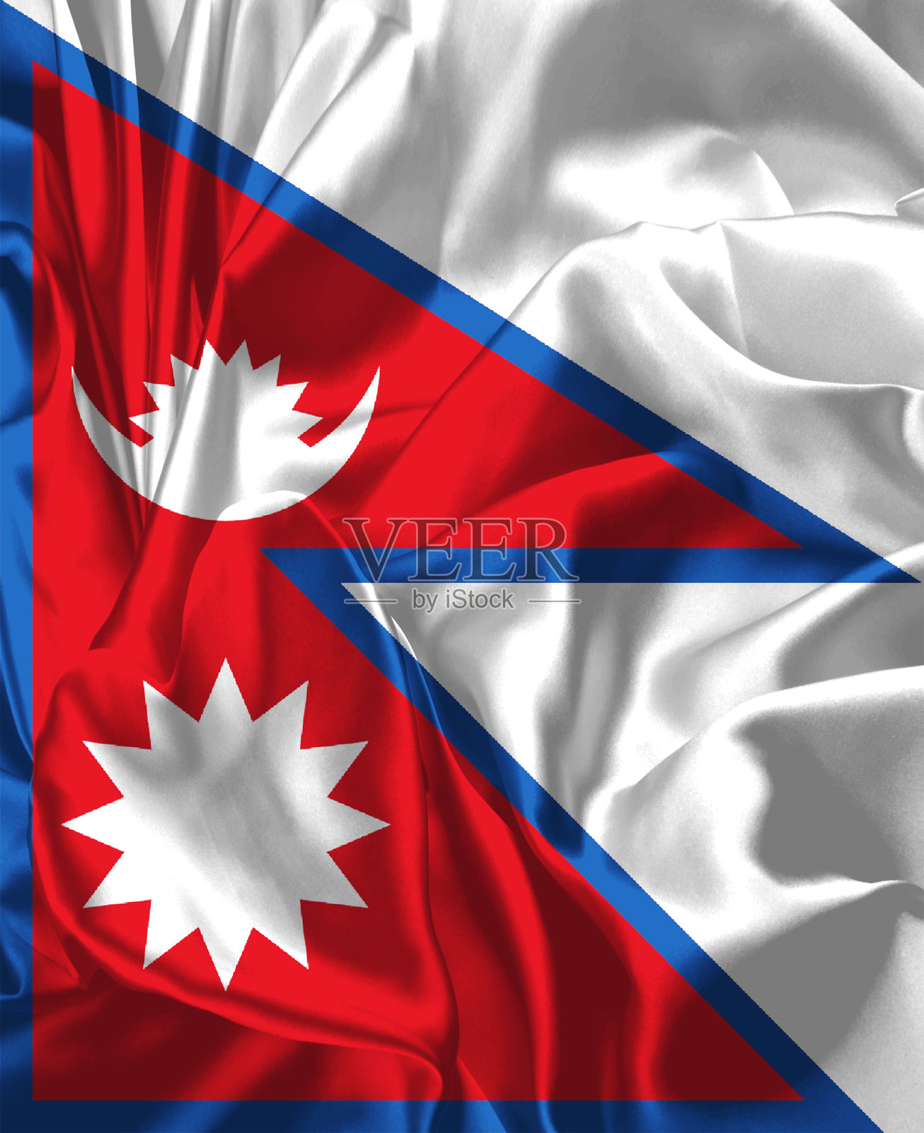 尼泊尔的国旗照片摄影图片