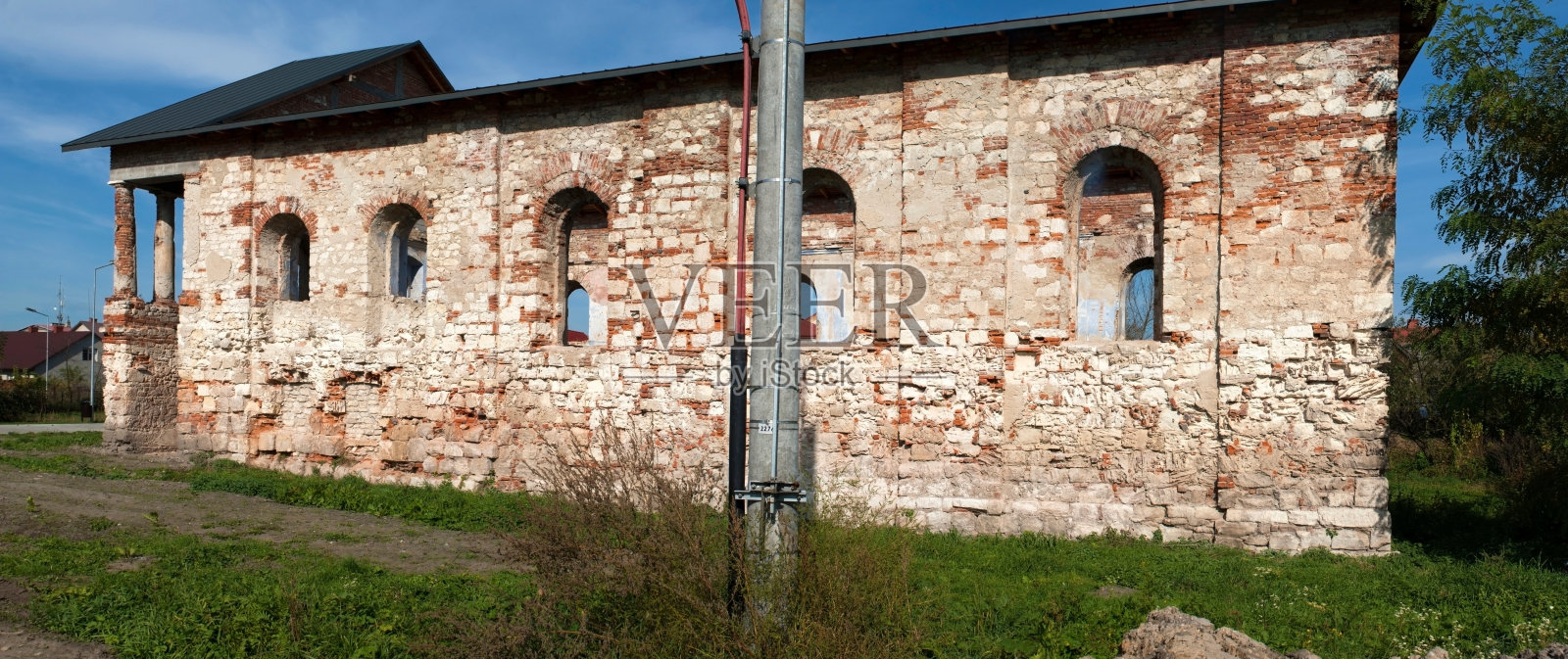 犹太教堂的废墟照片摄影图片