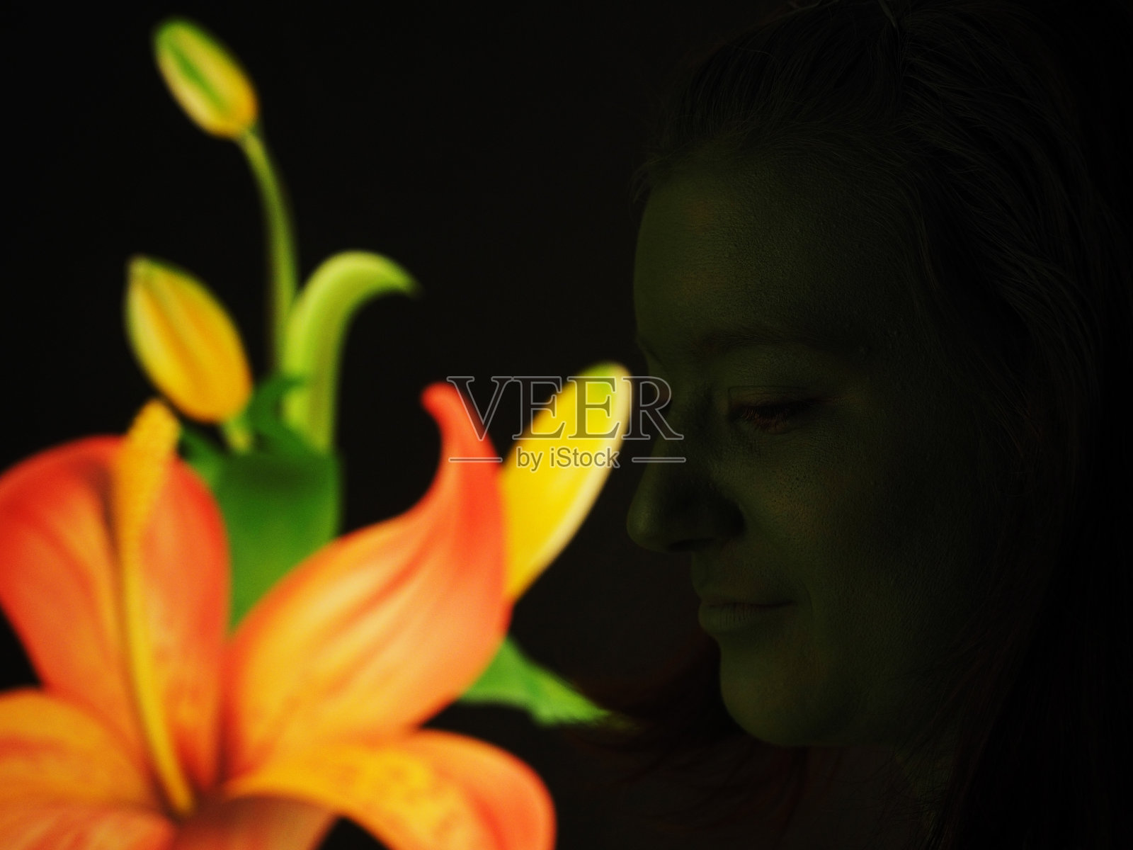 人体彩绘照片摄影图片