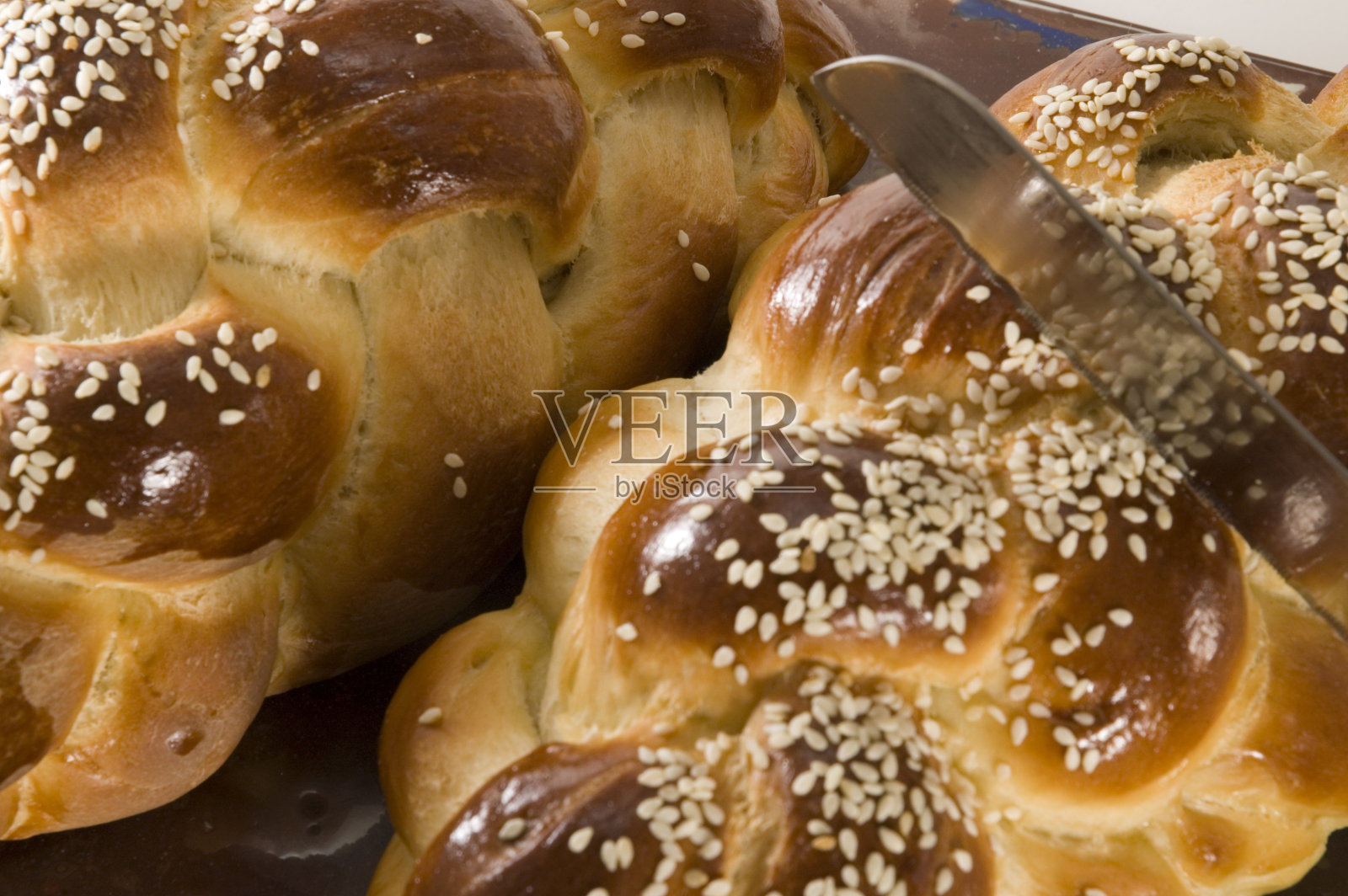 犹太安息日用的查拉照片摄影图片