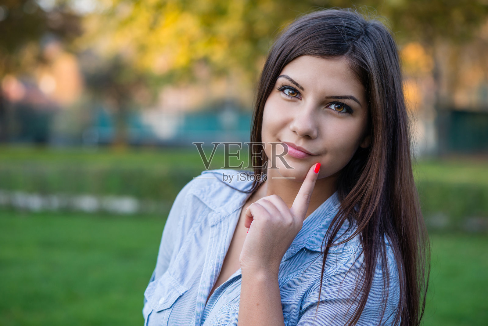 秋天的肖像照片摄影图片