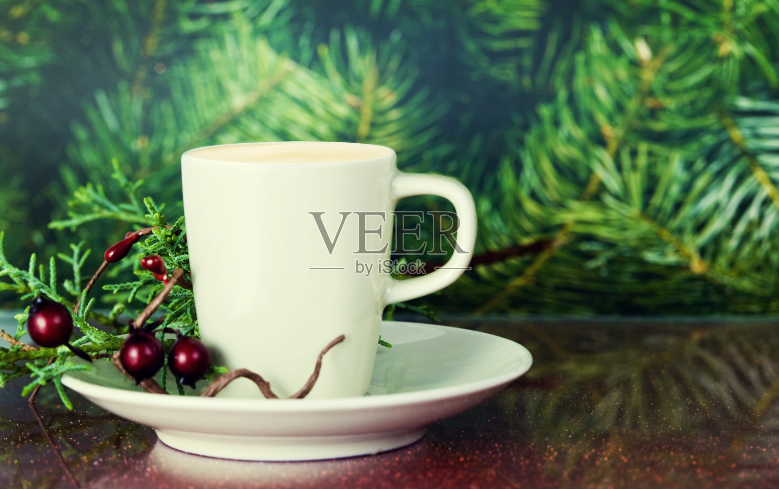 圣诞咖啡照片摄影图片