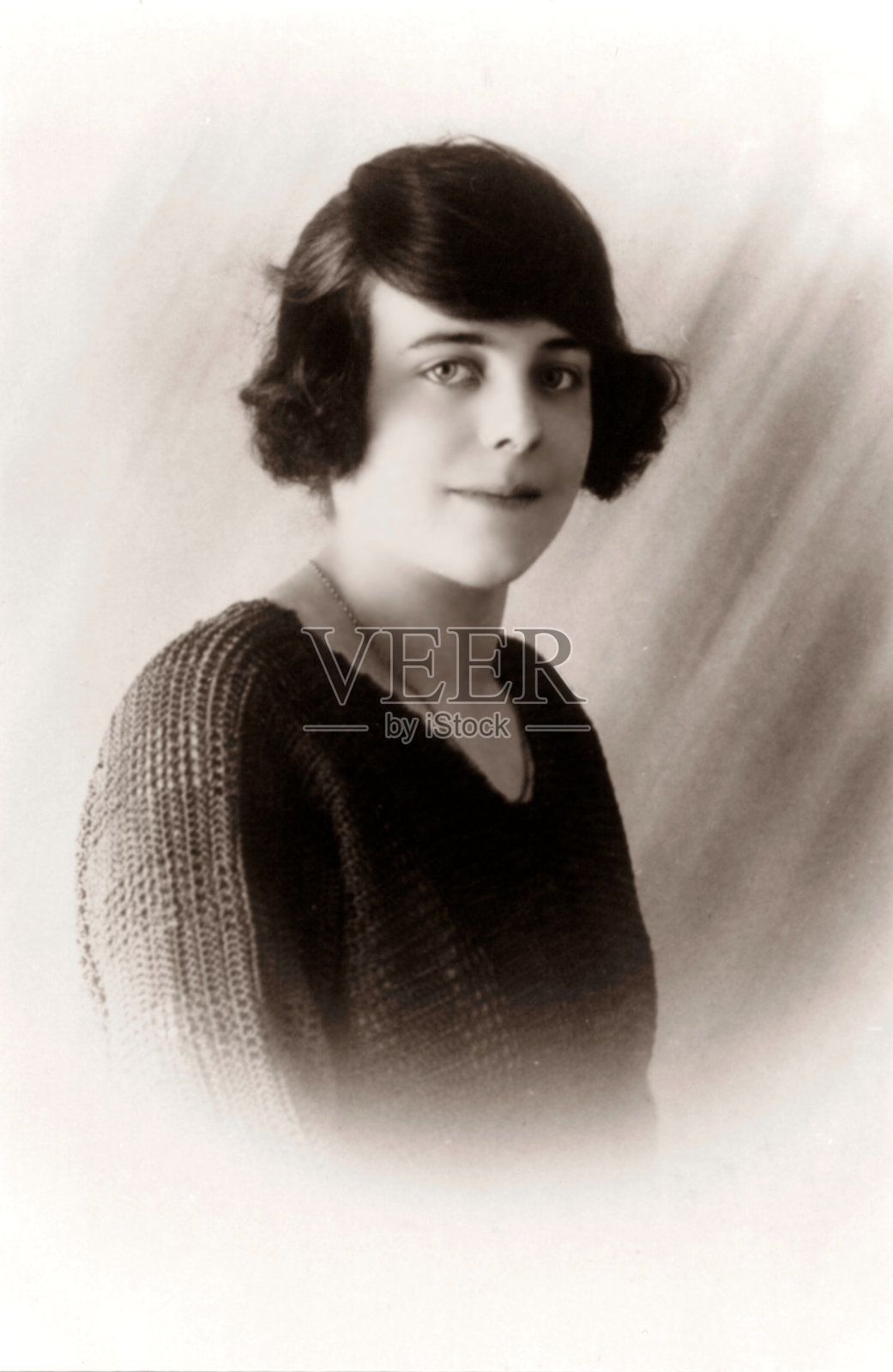 复古的年轻女子照片摄影图片