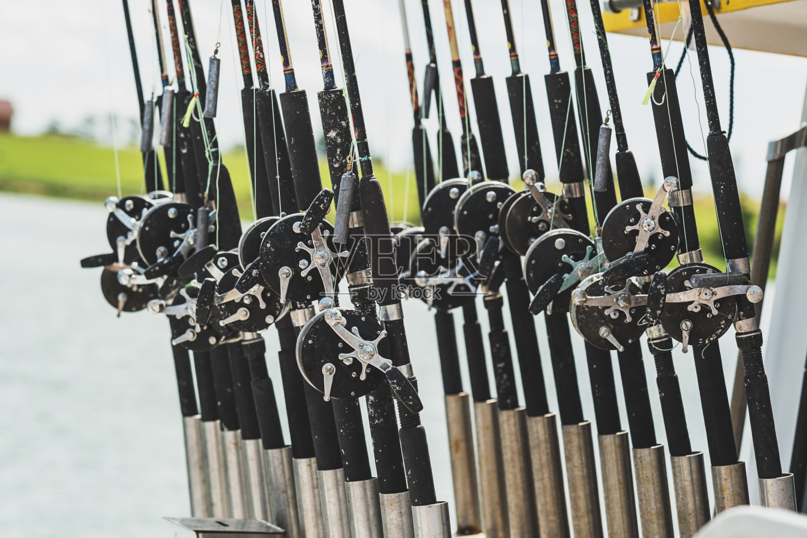 游船钓竿照片摄影图片