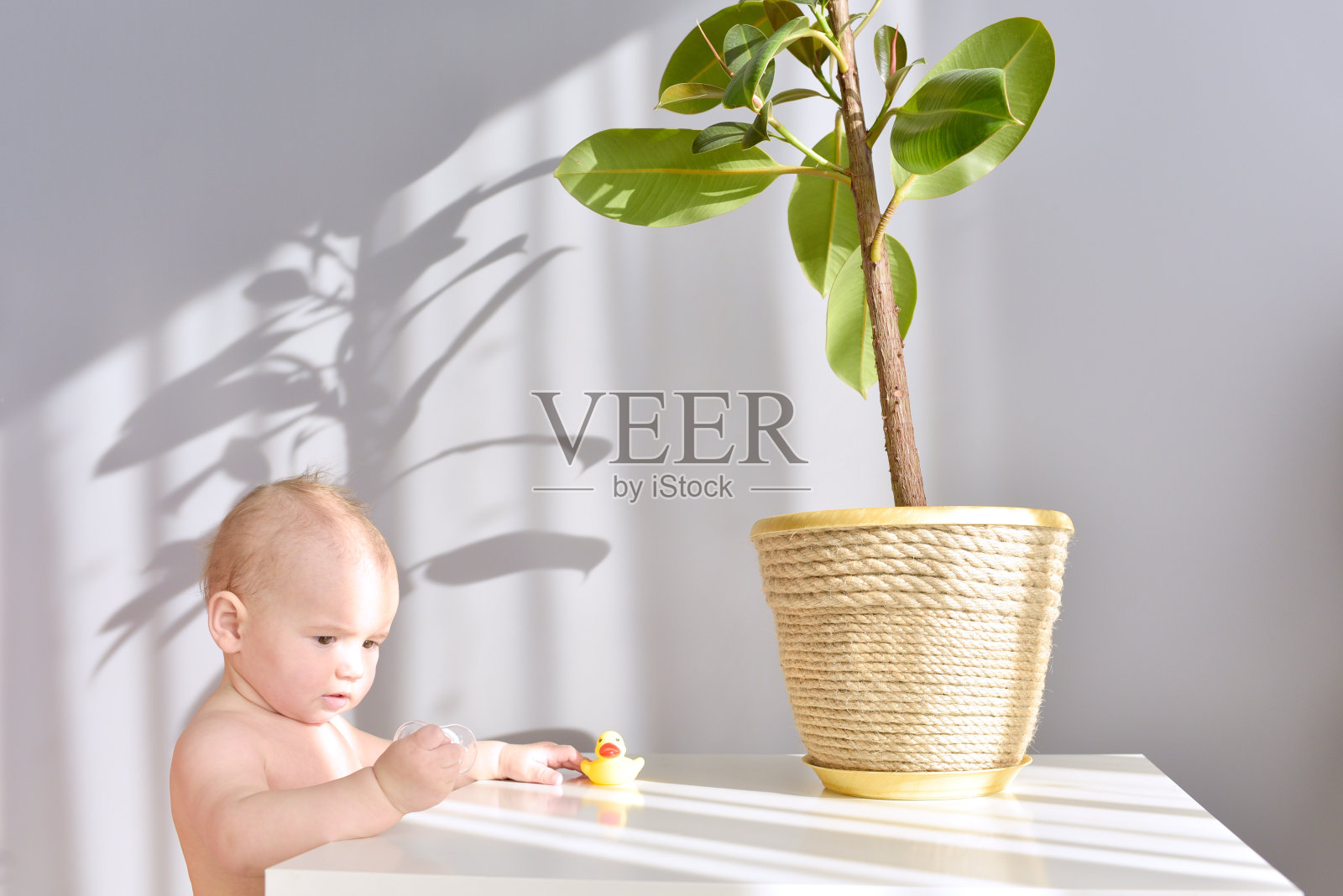 小女孩和她的东西照片摄影图片