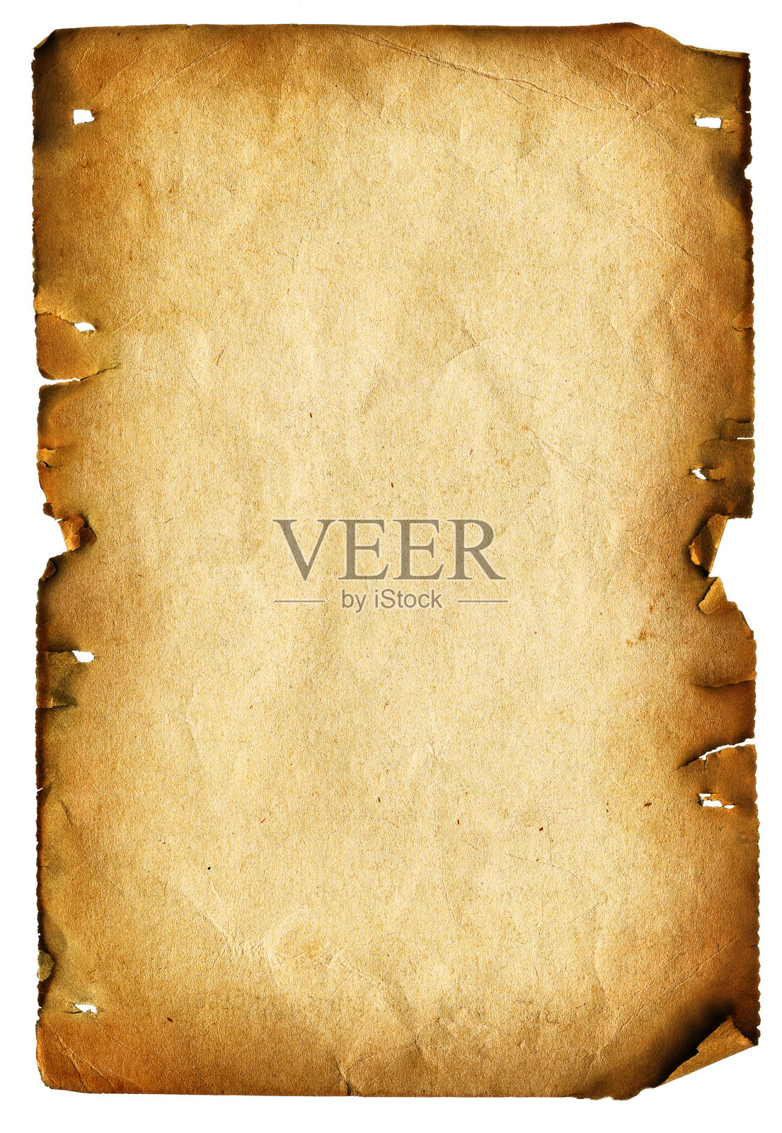 旧纸孤立在白色照片摄影图片