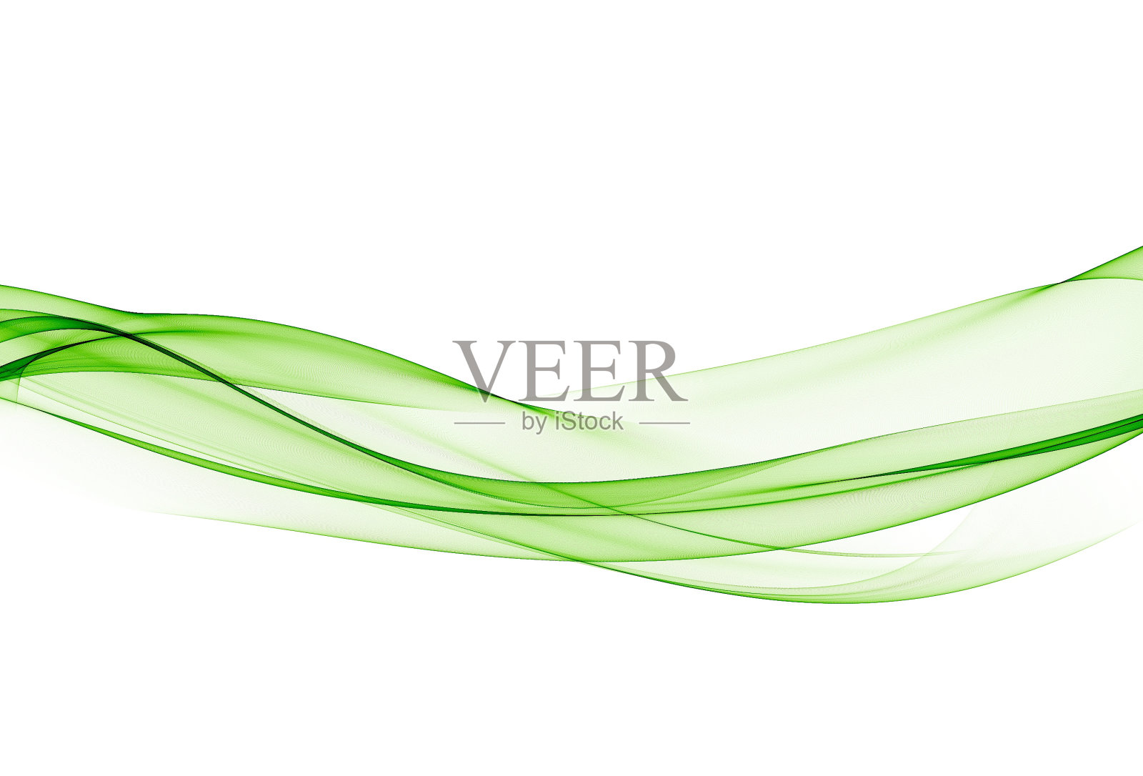 Abstrac绿线插画图片素材