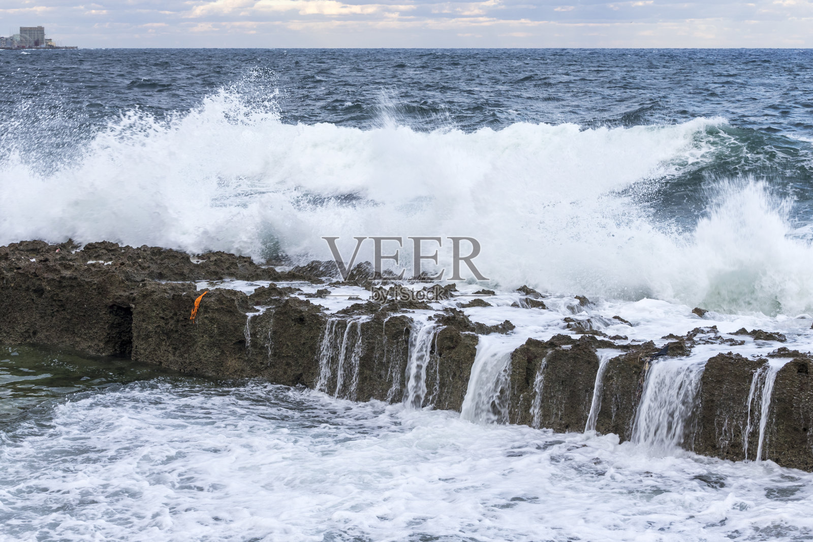 古巴哈瓦那马雷贡海滨照片摄影图片