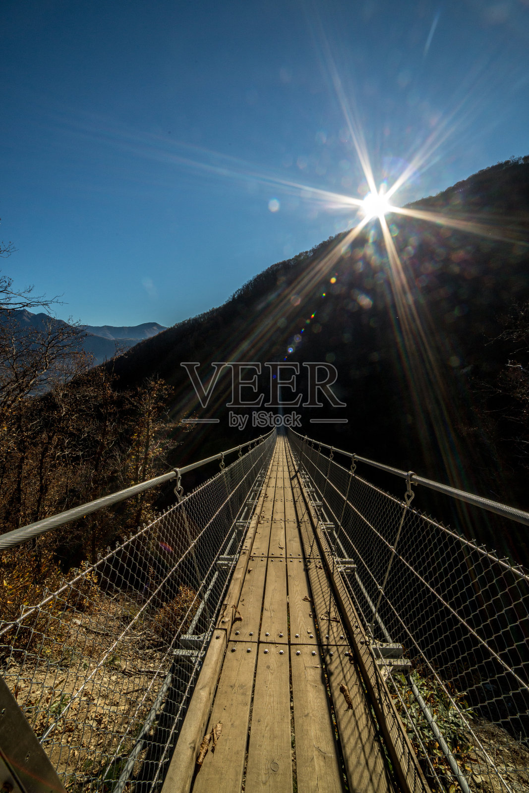 瑞士西藏吊桥照片摄影图片